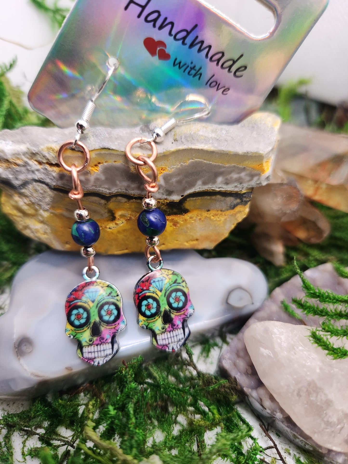 Sugar skull earrings