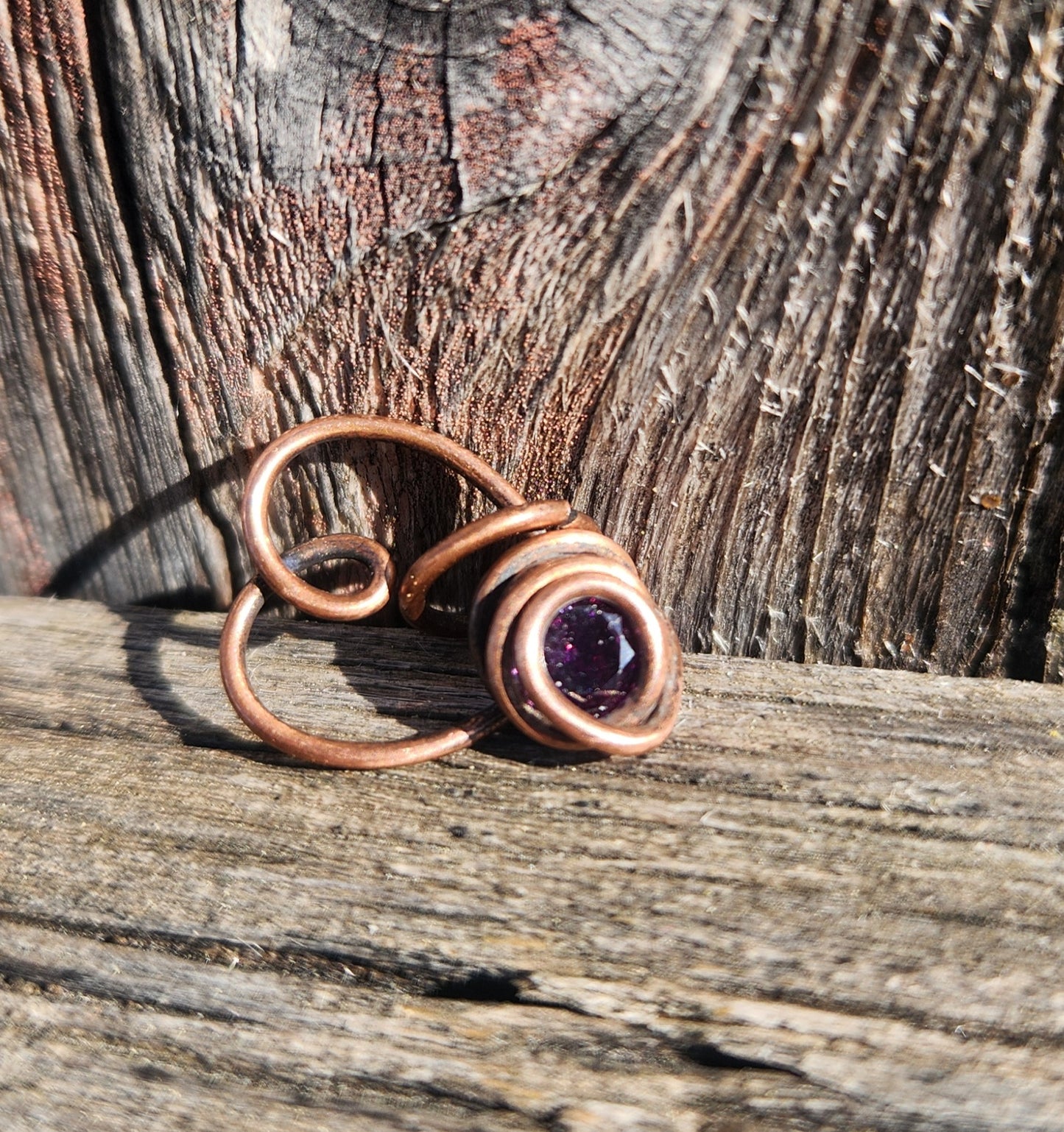 Purple CZ pendant