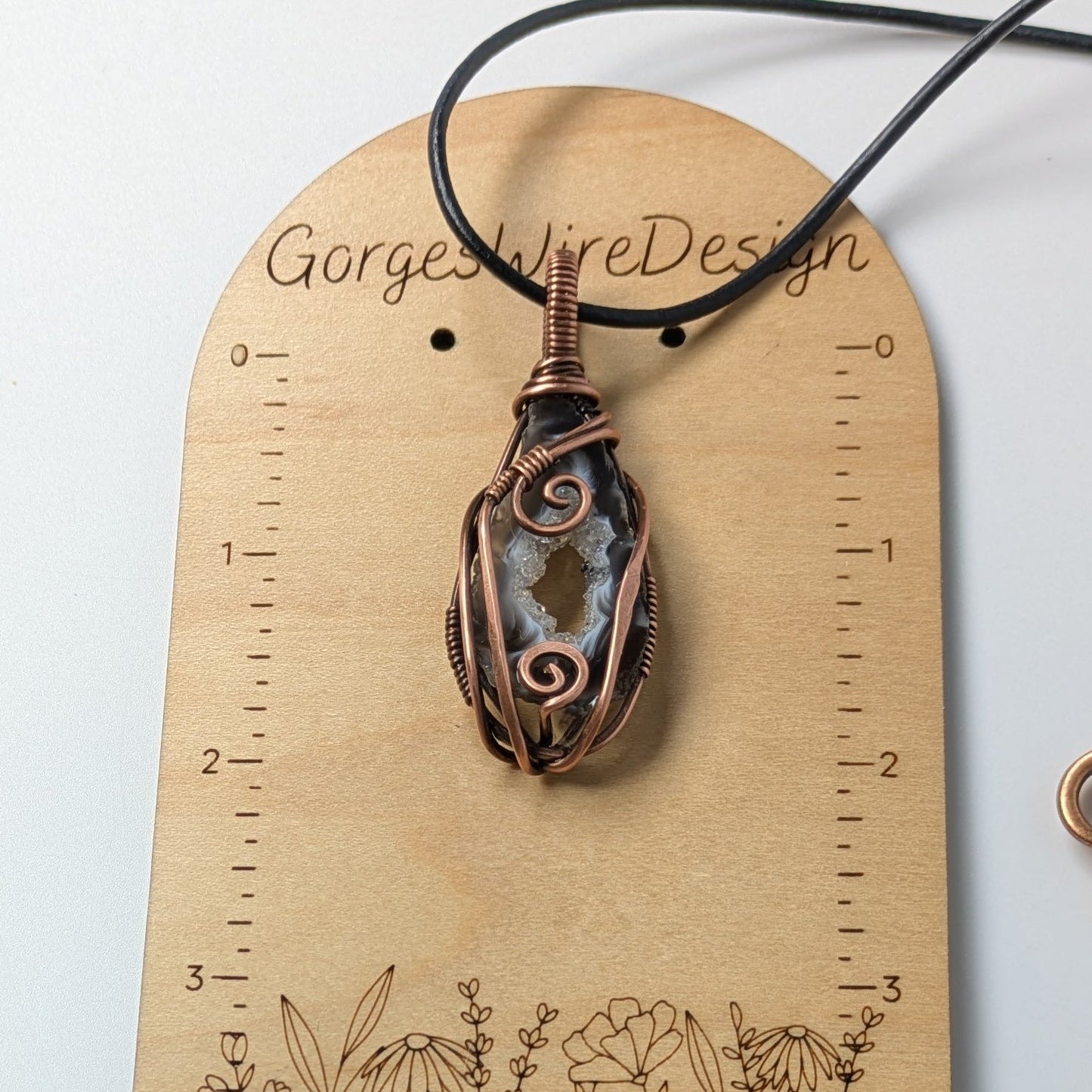 Agate Geode Slice Pendant