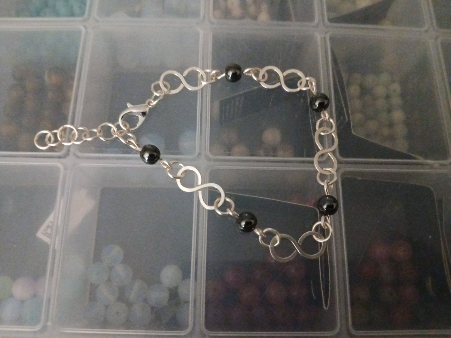 Chain link bracelets and matching earrings