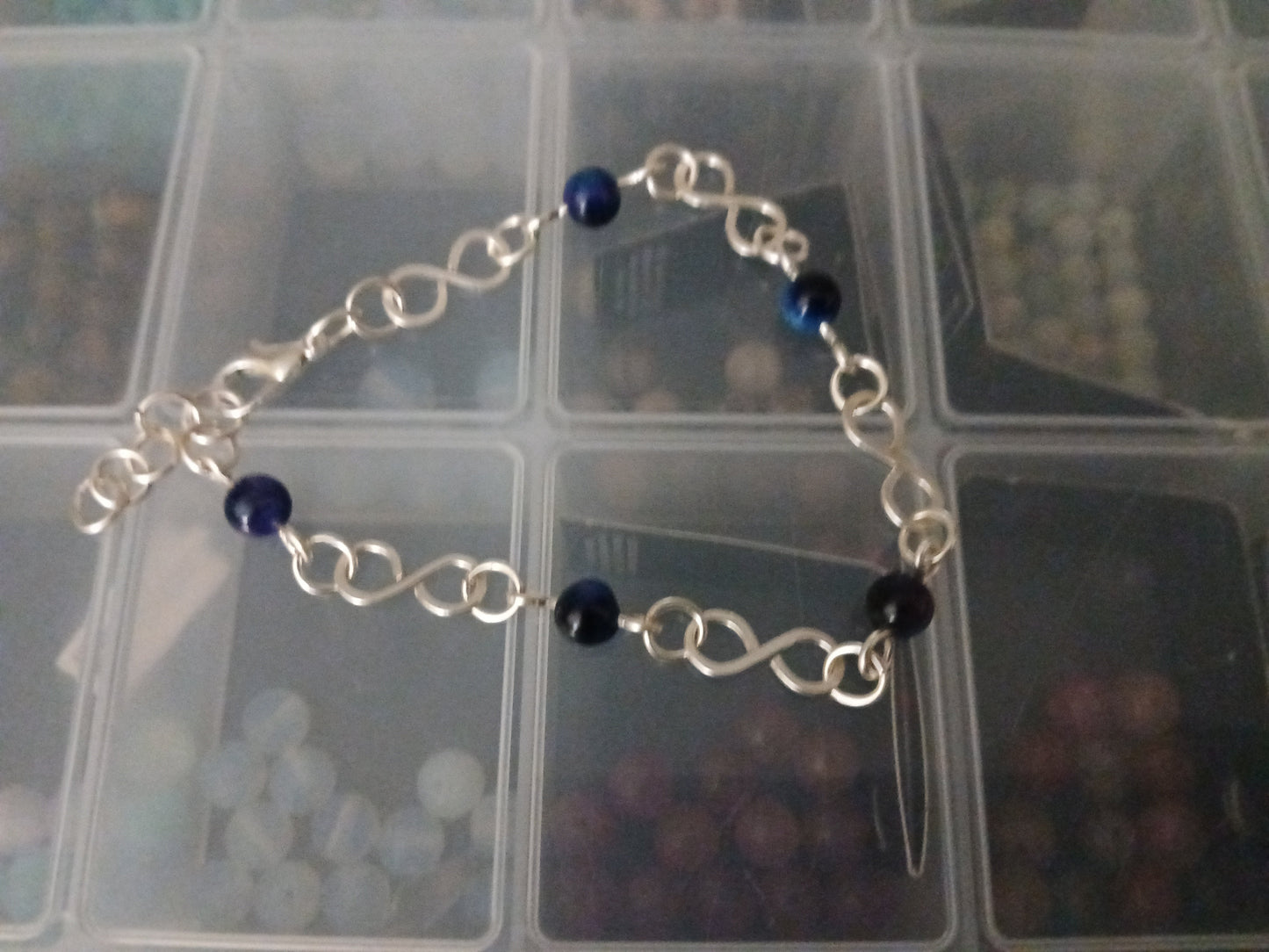 Chain link bracelets and matching earrings