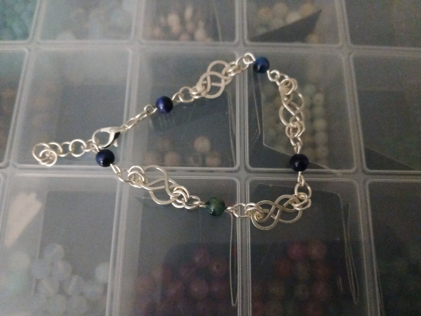 Chain link bracelets and matching earrings