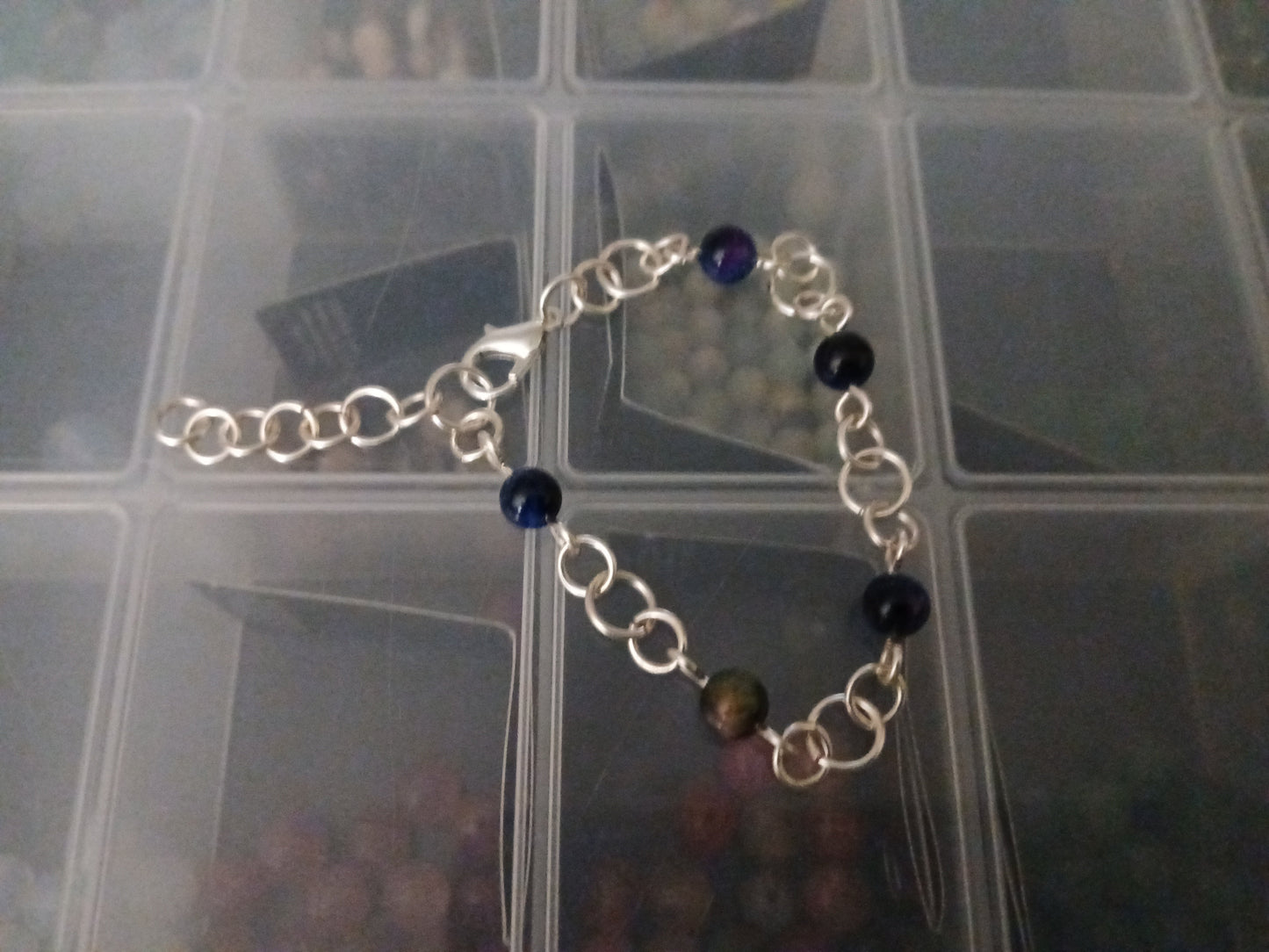 Chain link bracelets and matching earrings