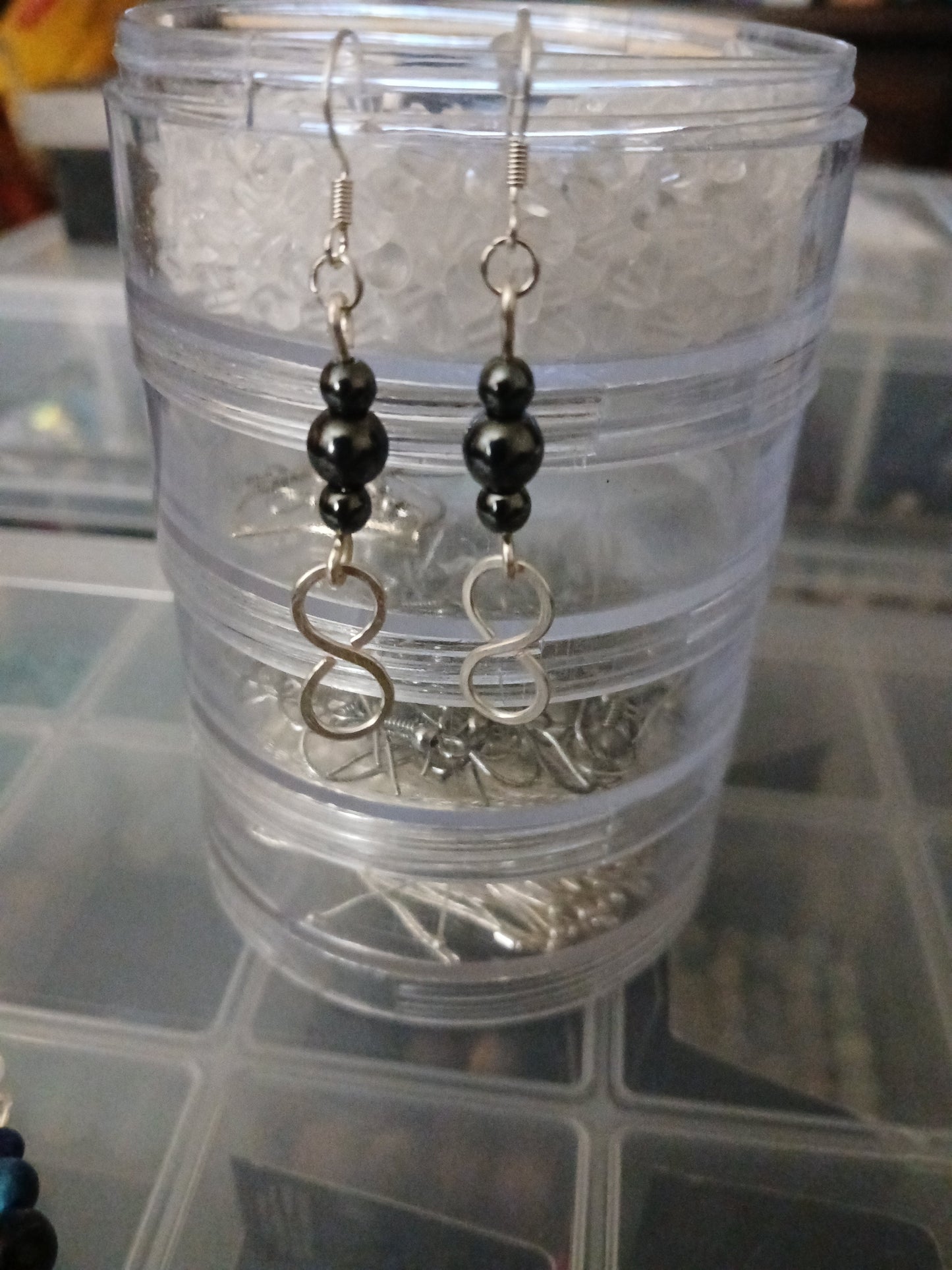 Chain link bracelets and matching earrings