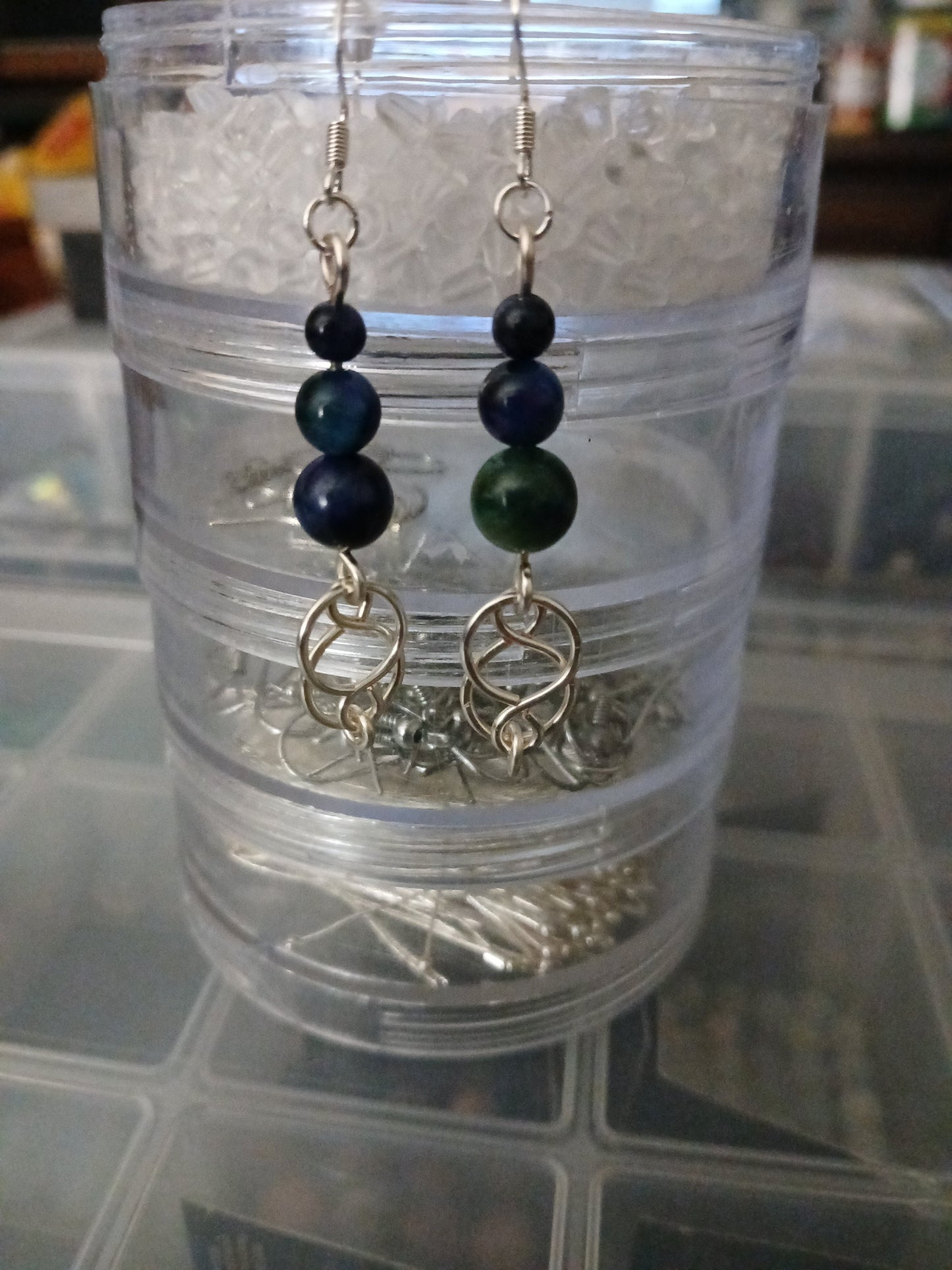 Chain link bracelets and matching earrings