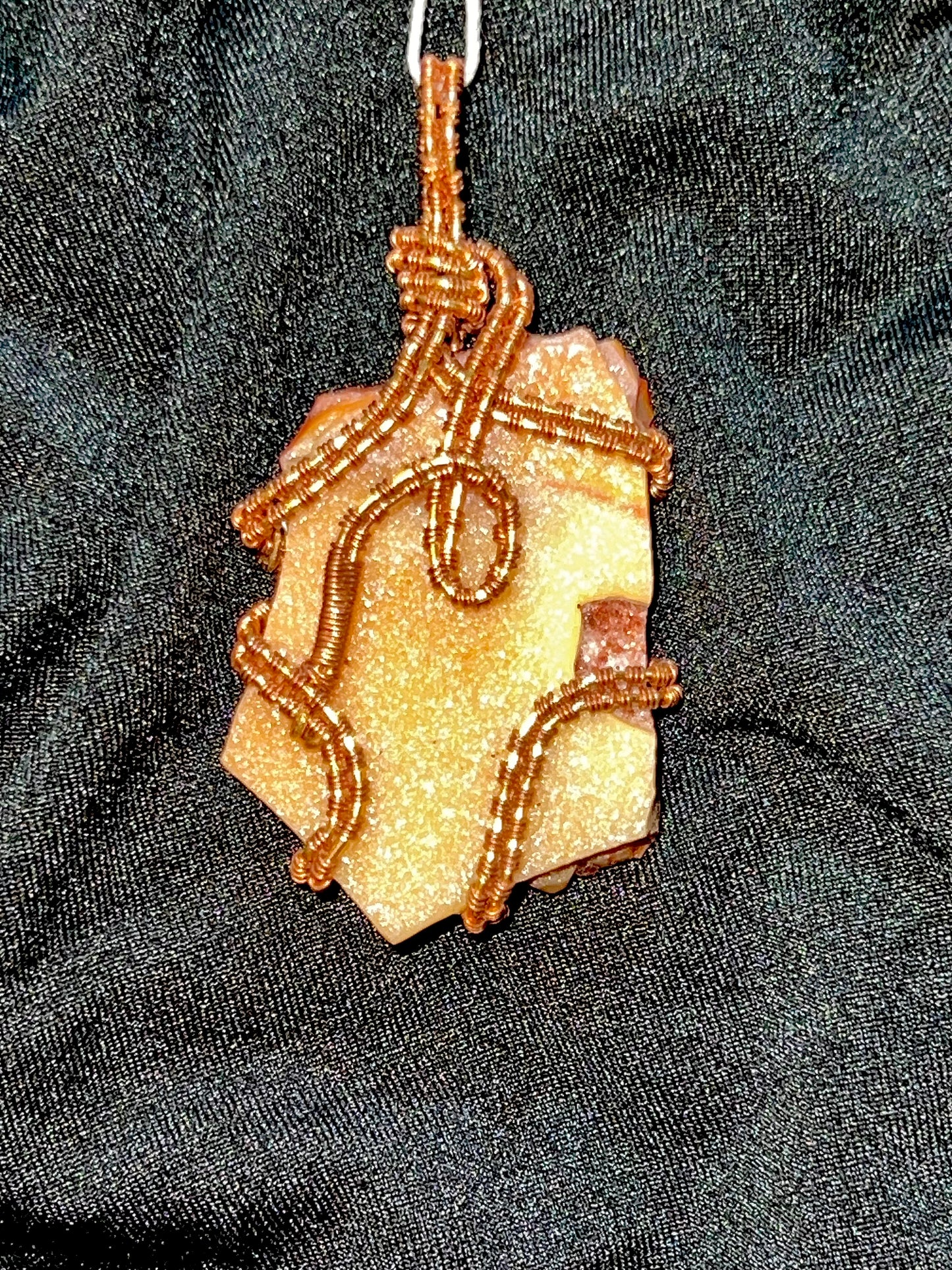 Carnelian Druzy Pendant
