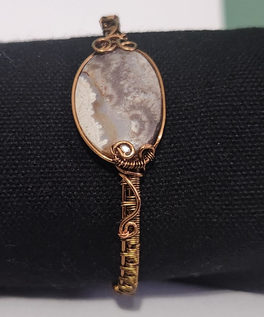 Wire Wrapped Crazy Lace Agate