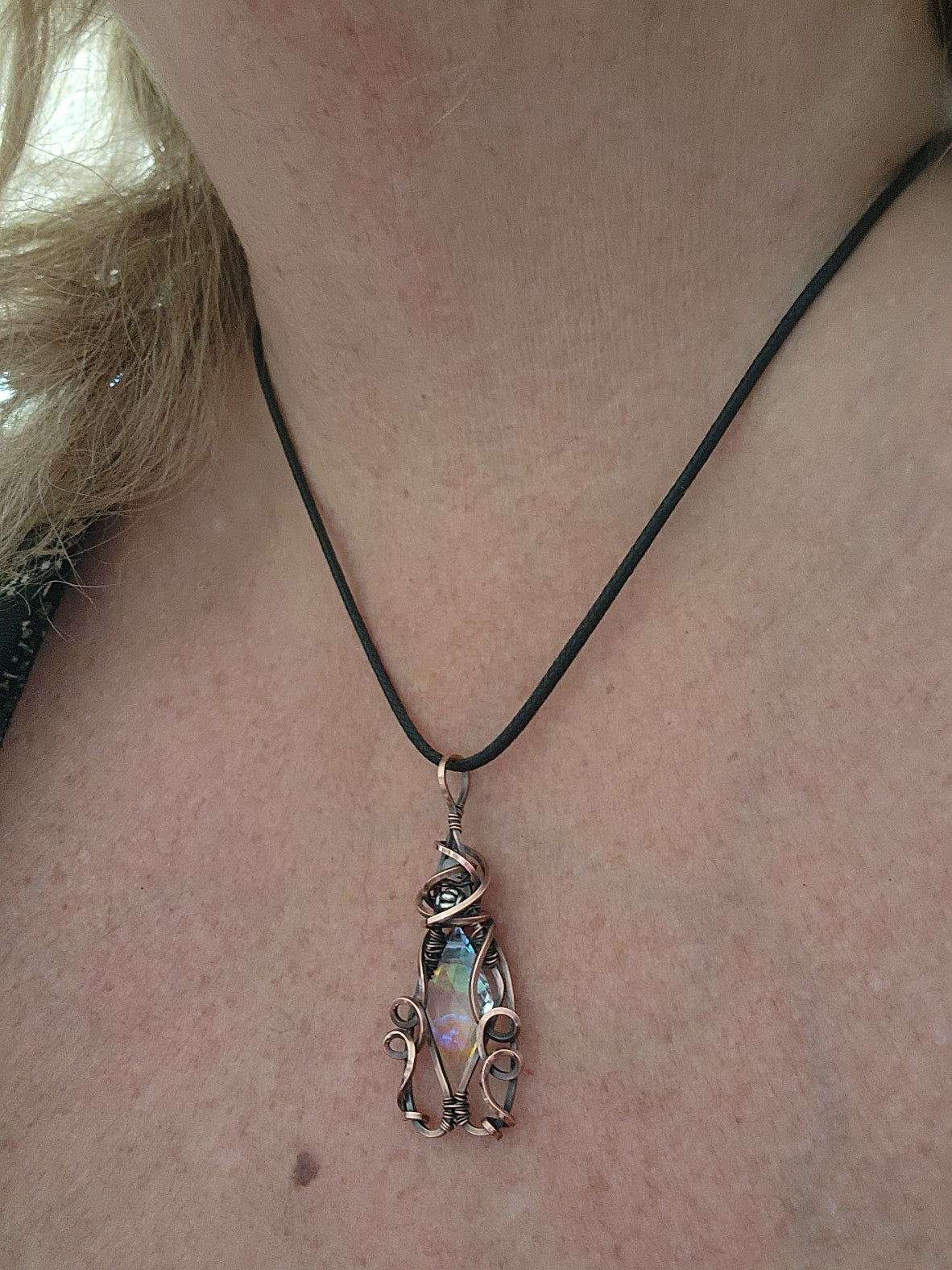 Disco/Mystic Faceted Cut Quartz Crystal Briolette