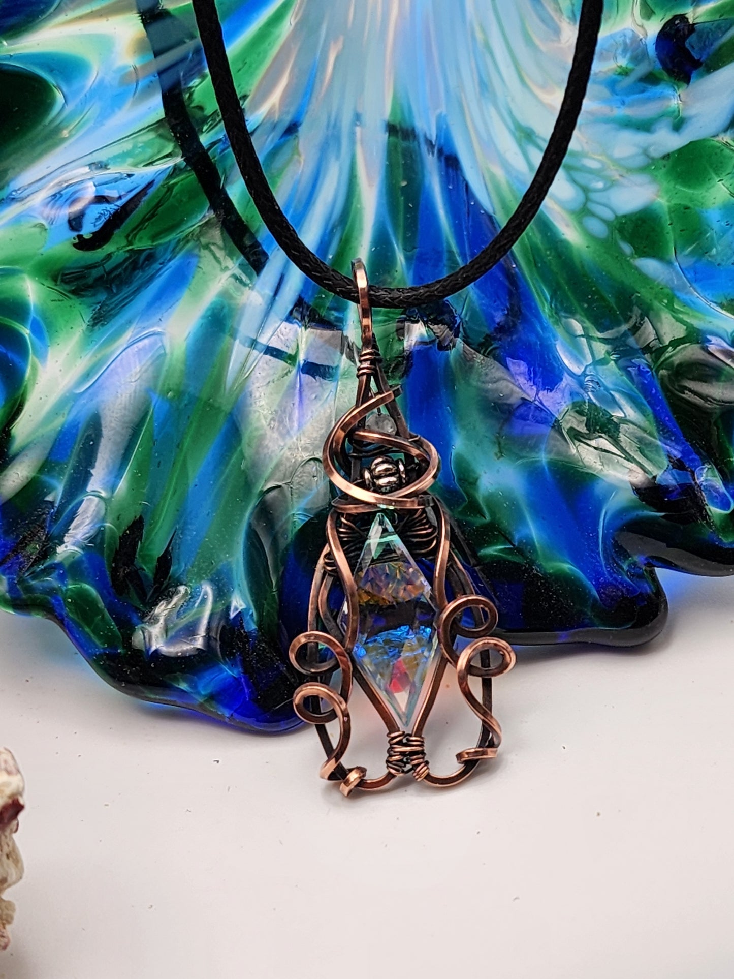 Disco/Mystic Faceted Cut Quartz Crystal Briolette