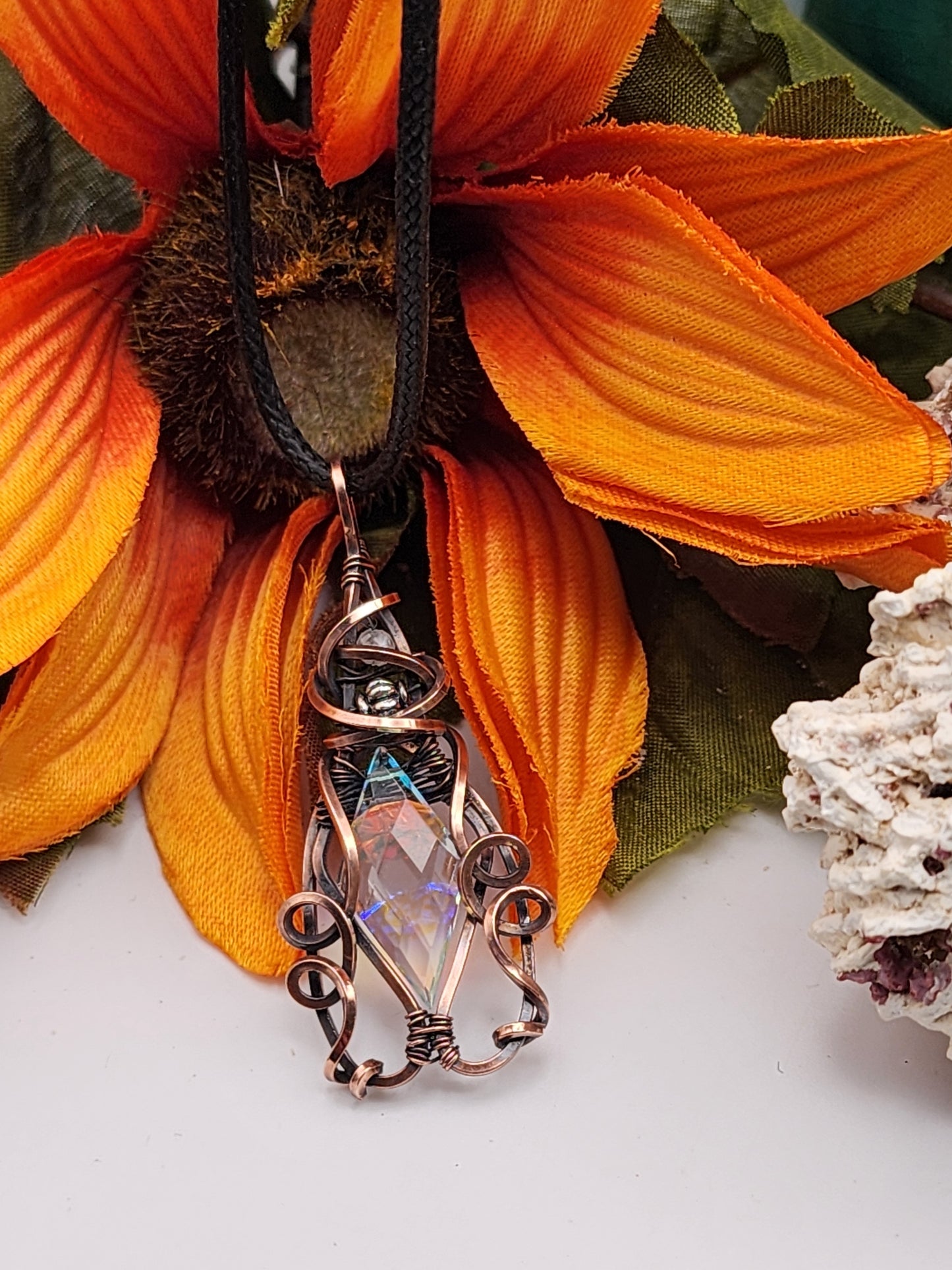 Disco/Mystic Faceted Cut Quartz Crystal Briolette