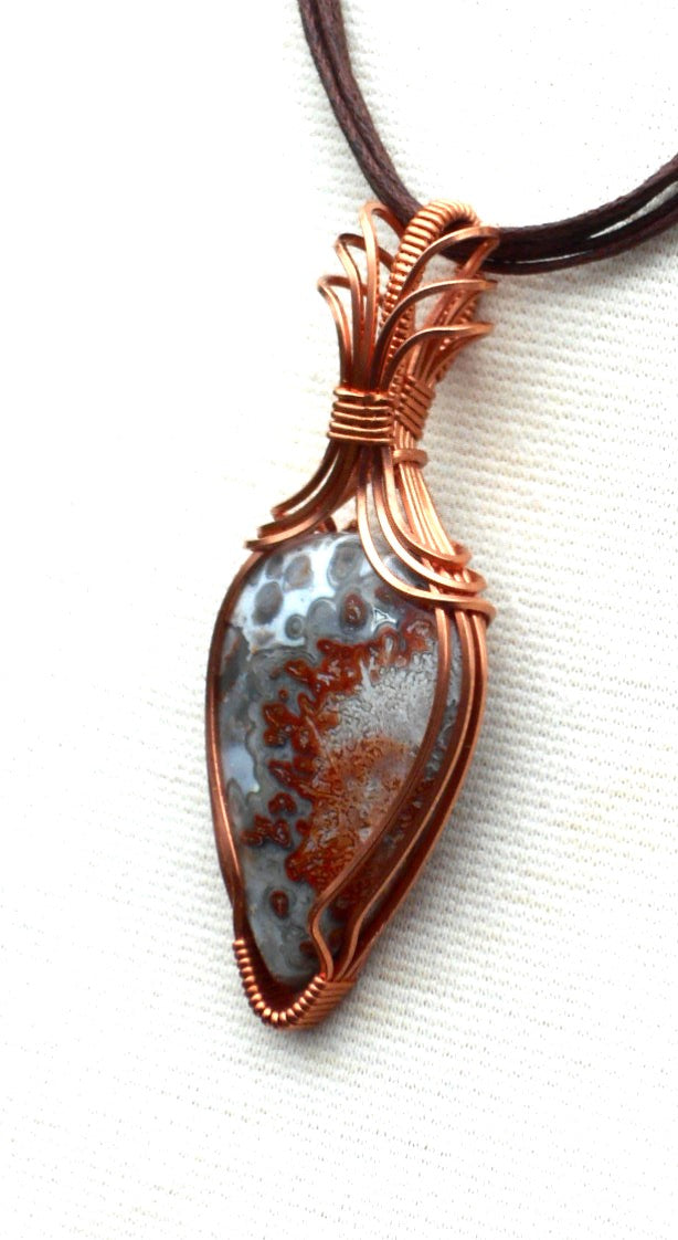 Ocean Jasper "Deco" Pendant