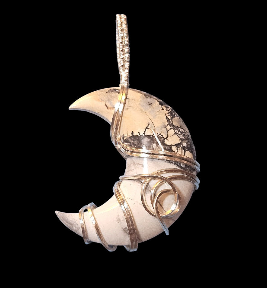Maligano Jasper Moon Pendant