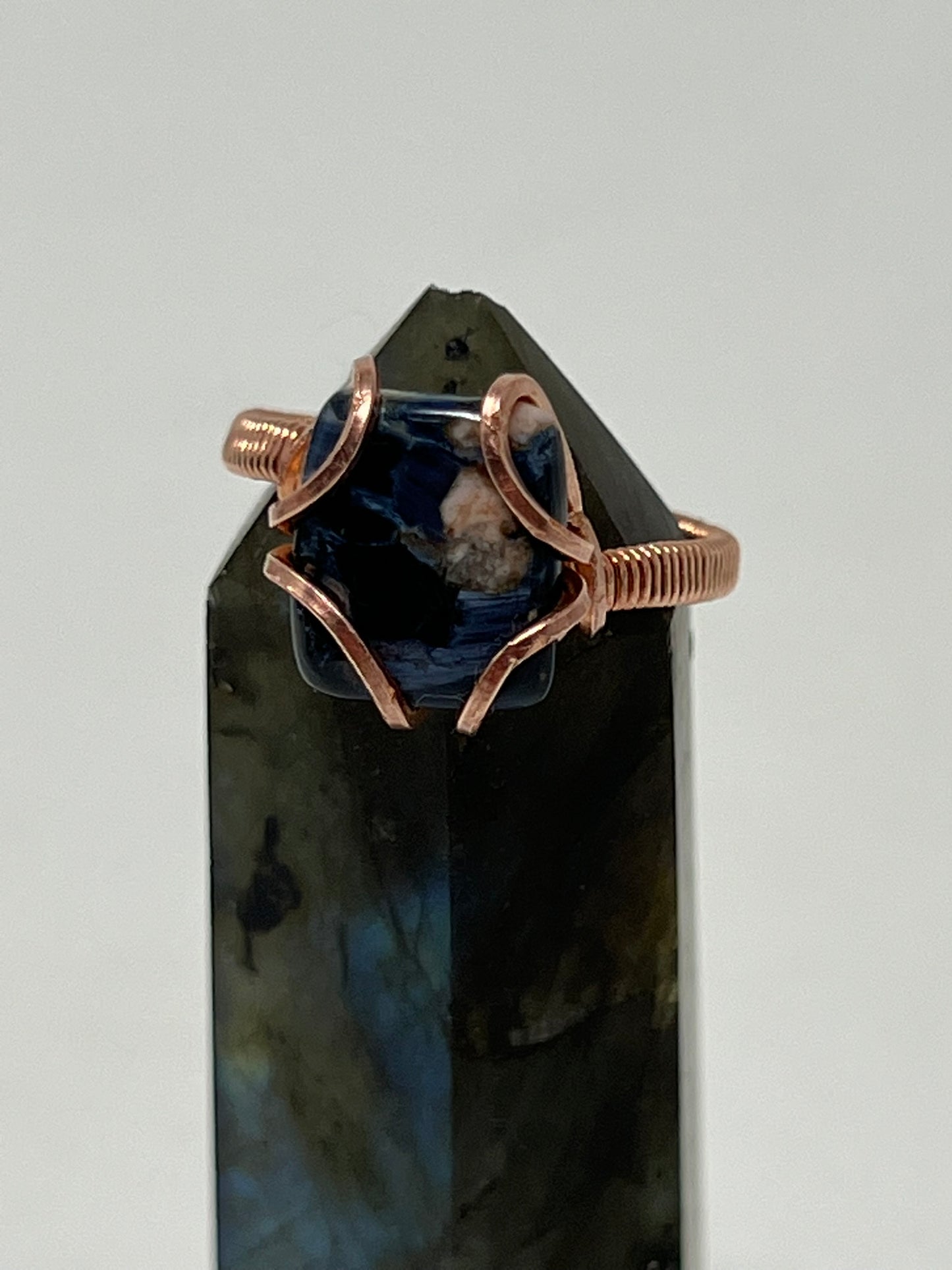 Pietersite in Copper Ring