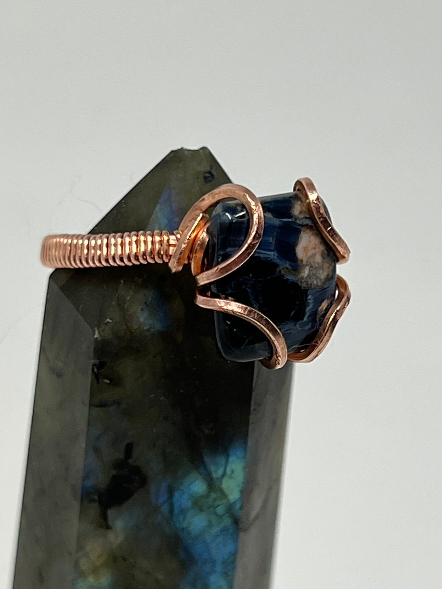 Pietersite in Copper Ring