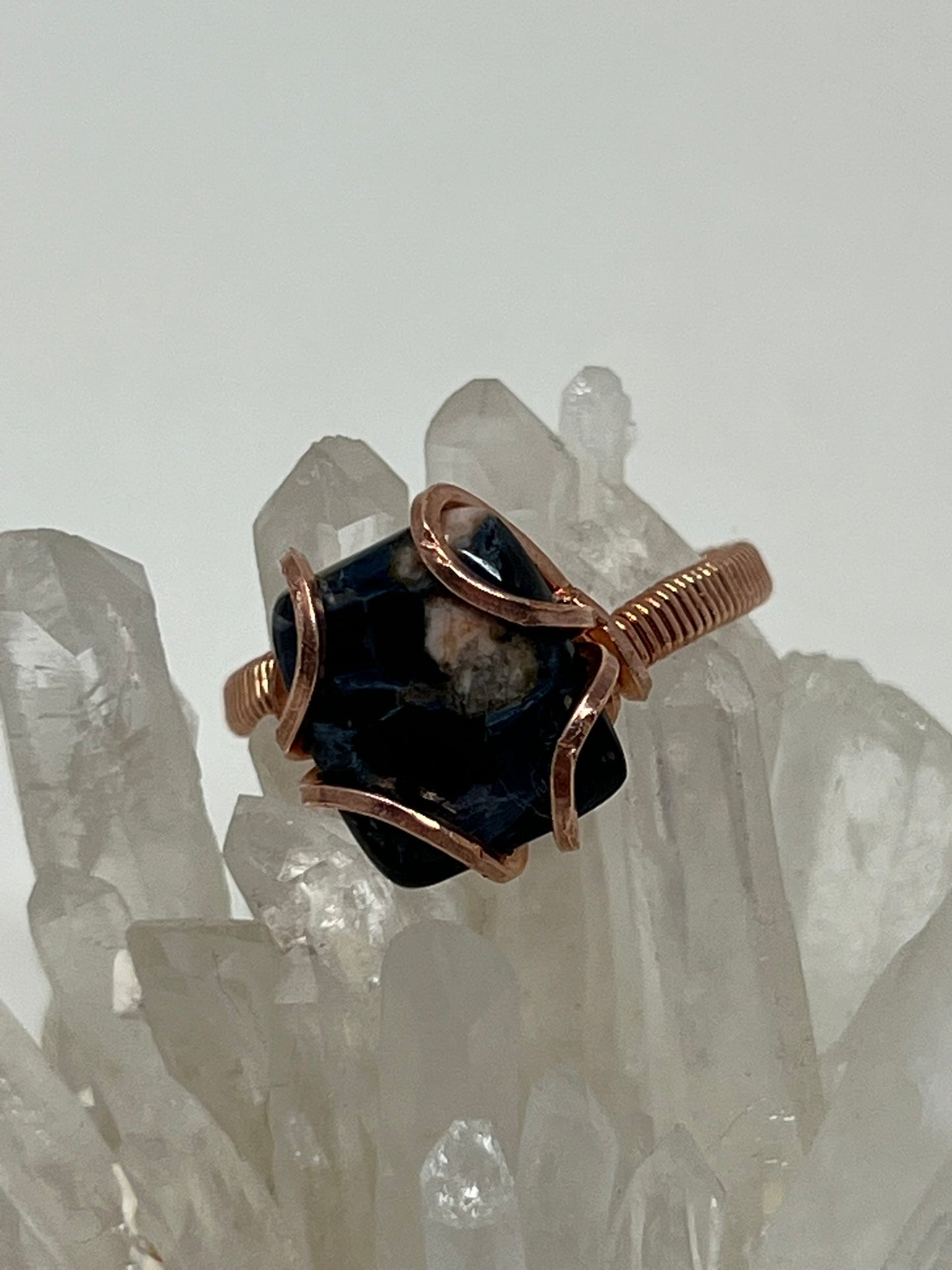 Pietersite in Copper Ring