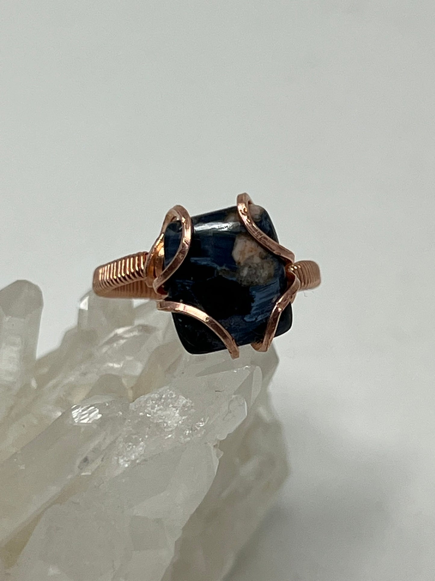 Pietersite in Copper Ring