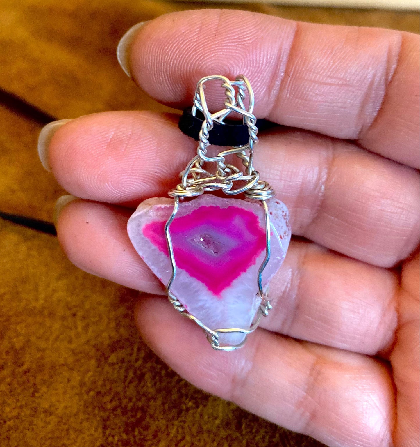 Pink Onyx Pendant