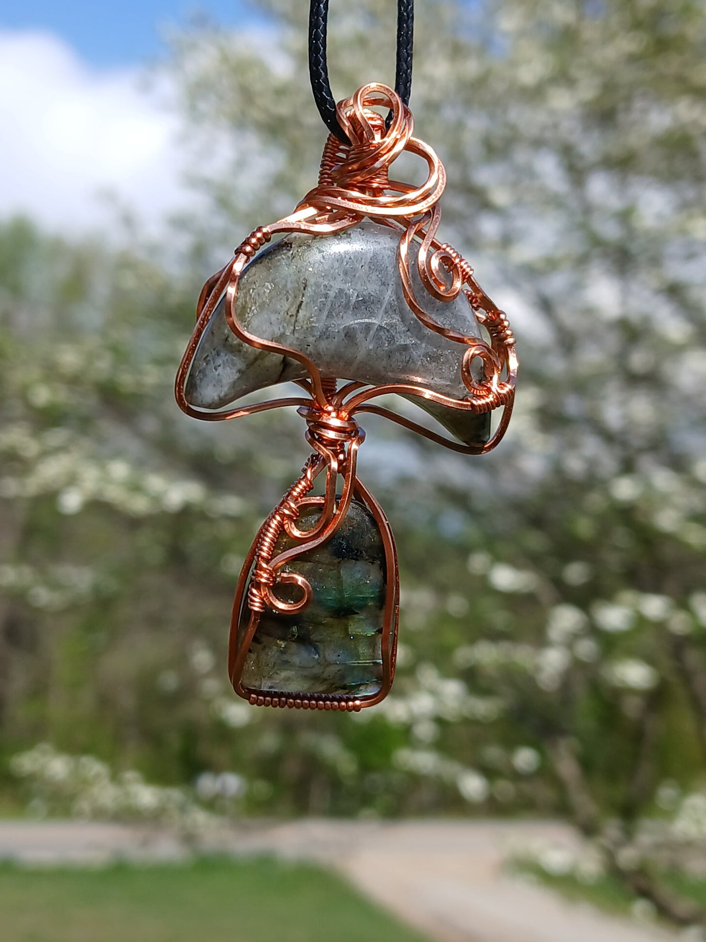 Labradorite Mushy Pendant
