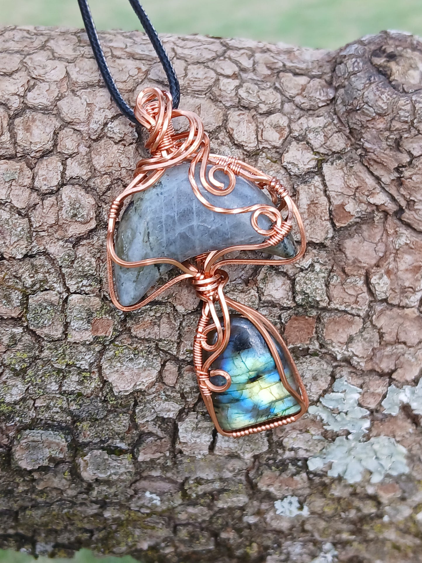 Labradorite Mushy Pendant