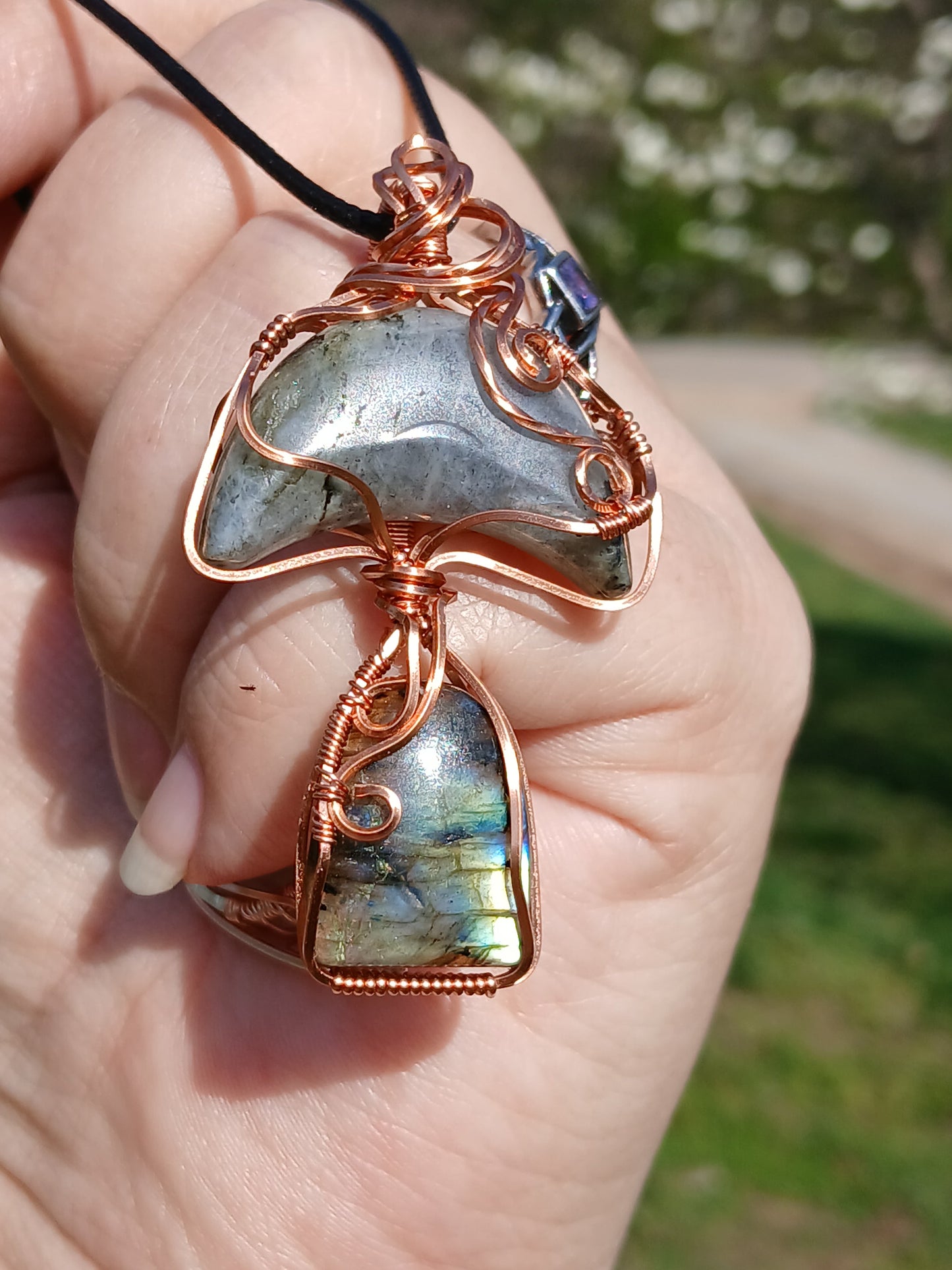 Labradorite Mushy Pendant