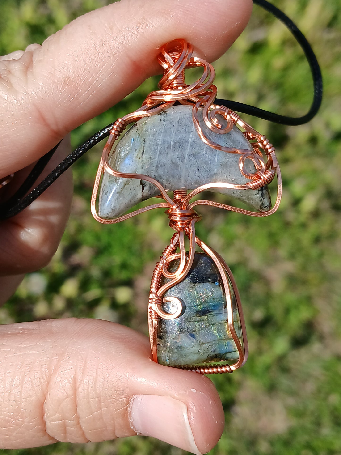 Labradorite Mushy Pendant