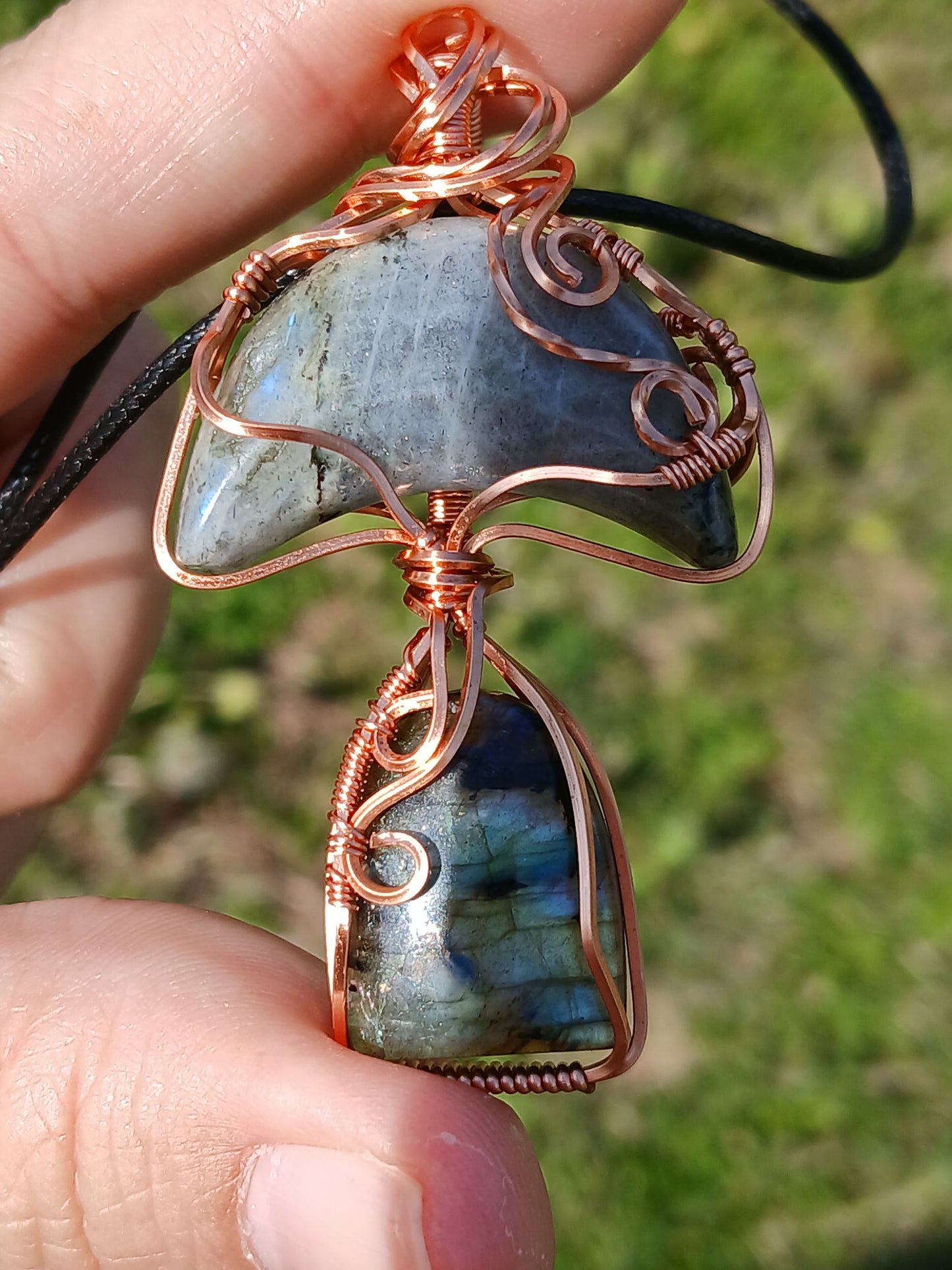 Labradorite Mushy Pendant