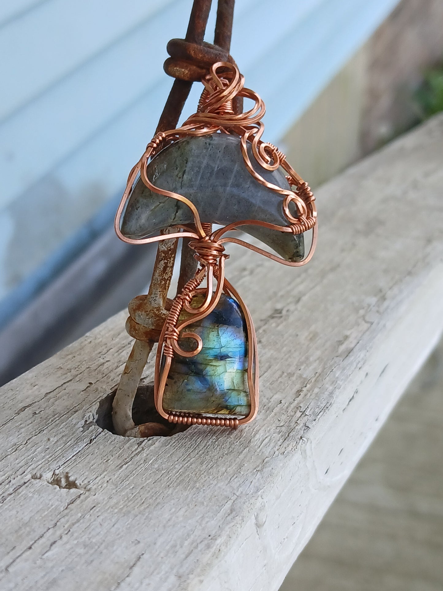 Labradorite Mushy Pendant