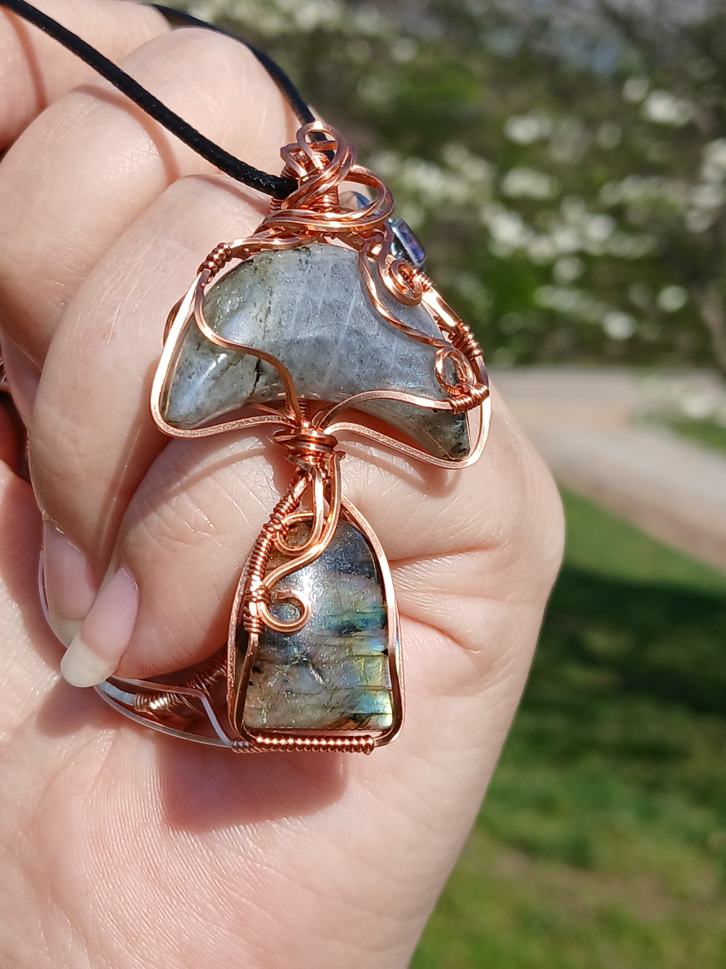 Labradorite Mushy Pendant