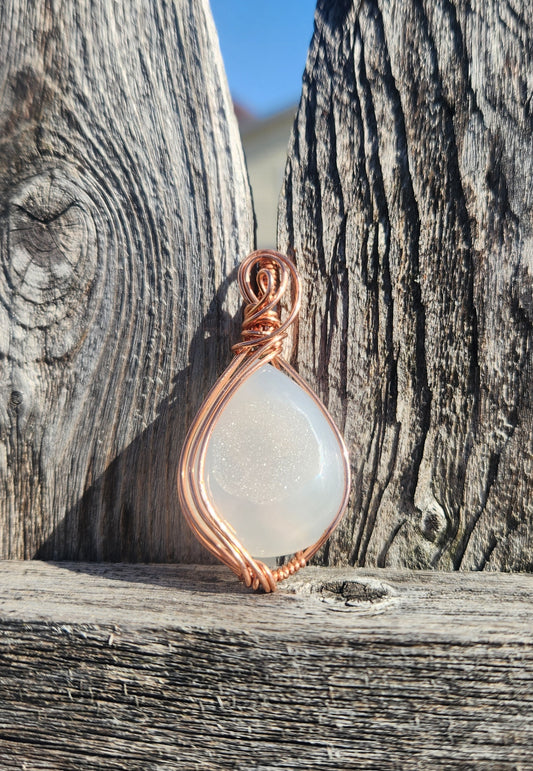 Druzy agate pendant