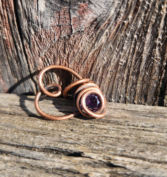 Purple CZ pendant