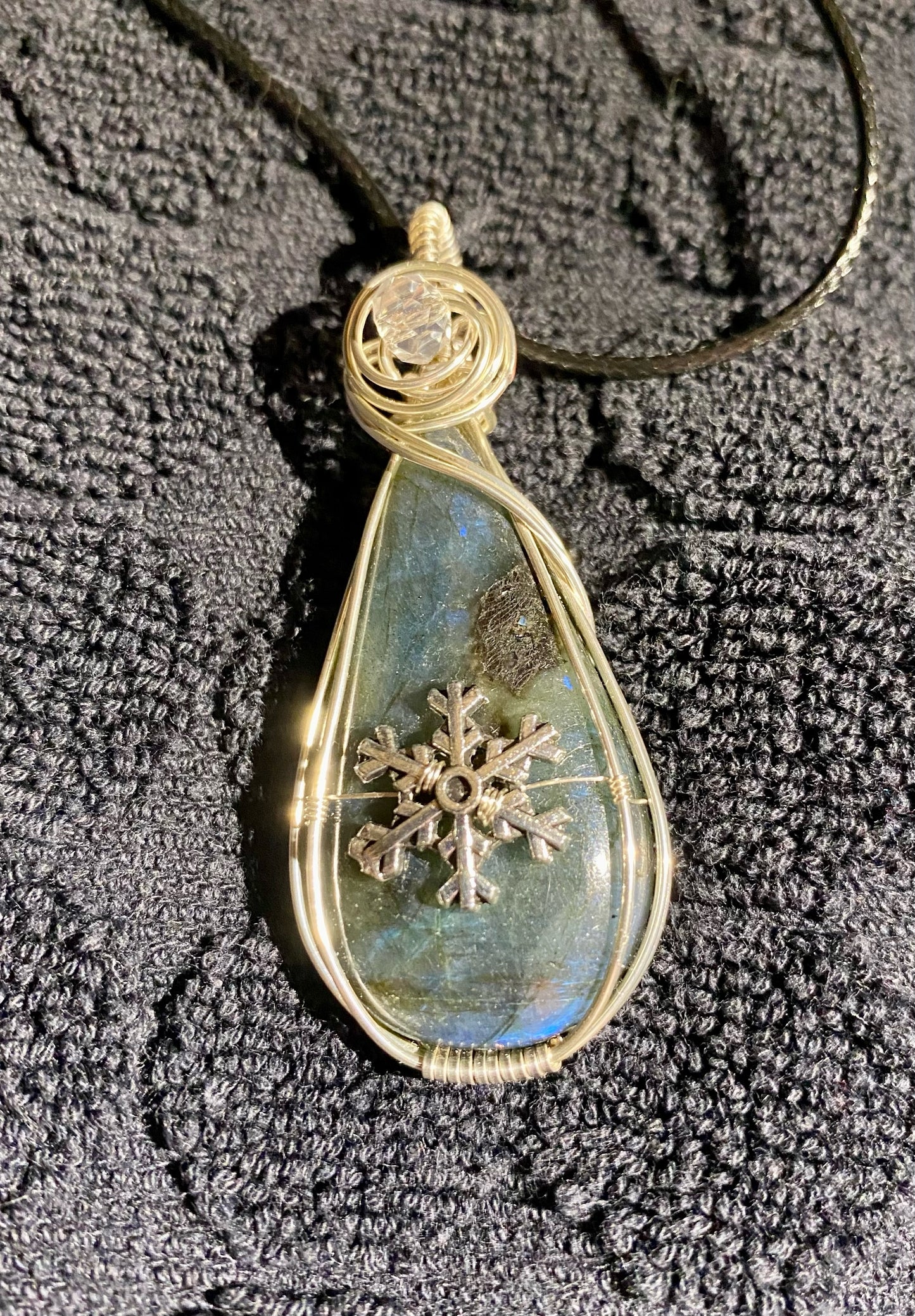 Labradorite Wire Wrapped Pendant