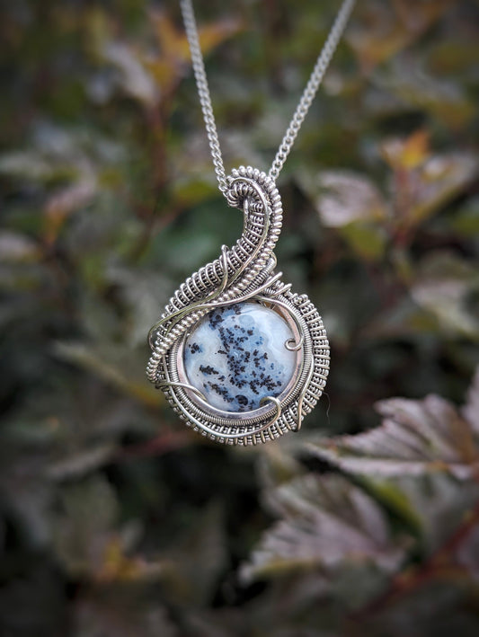 Simple Dendritic Agate Pendant