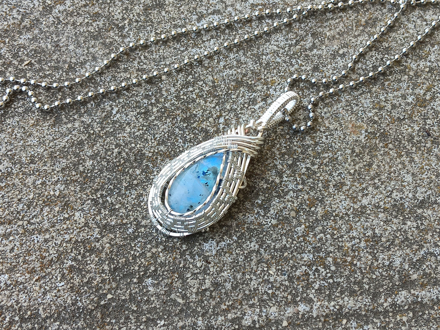 Rainbow Moonstone Pendant