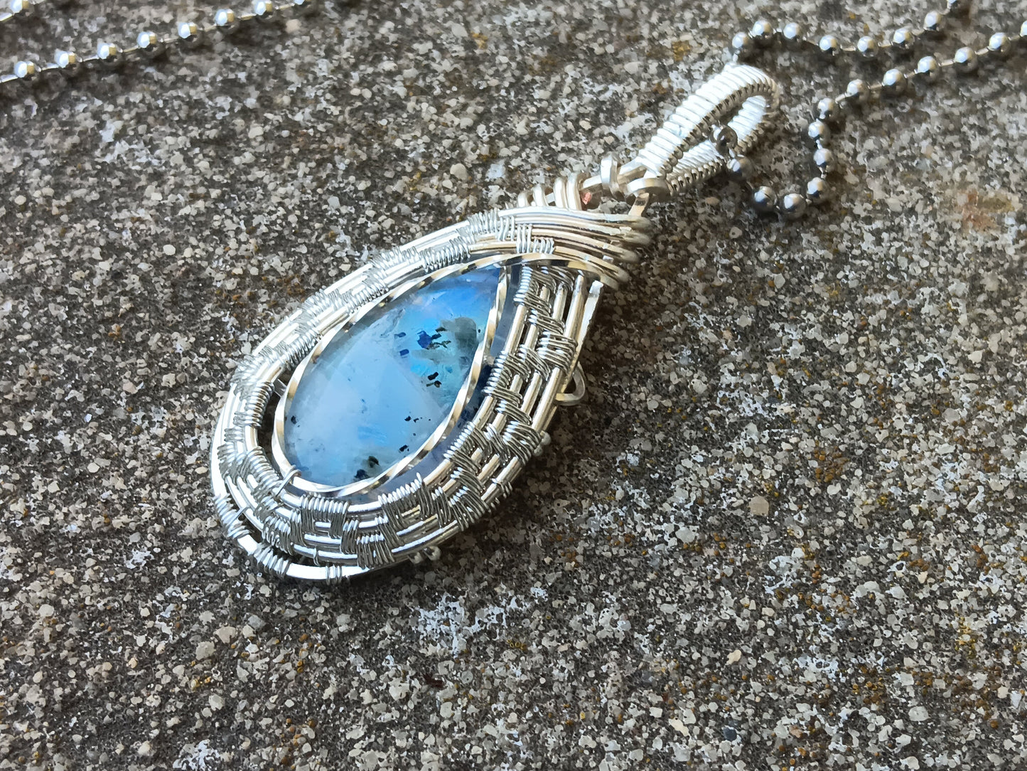 Rainbow Moonstone Pendant