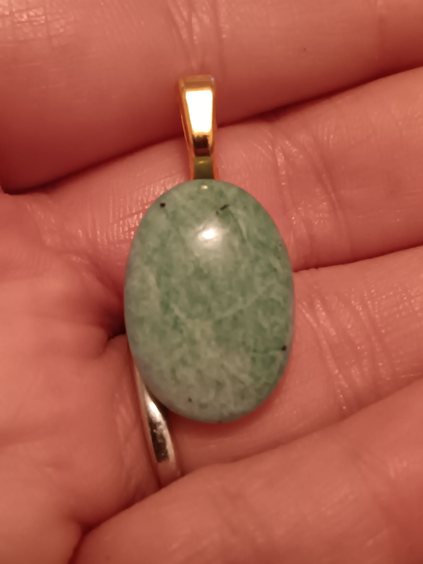 Amazonite Simple Bail Pendant