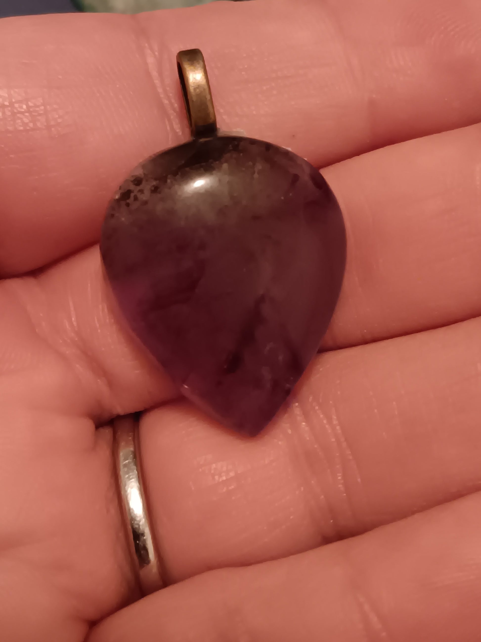 Amethyst Simple Bail Pendant