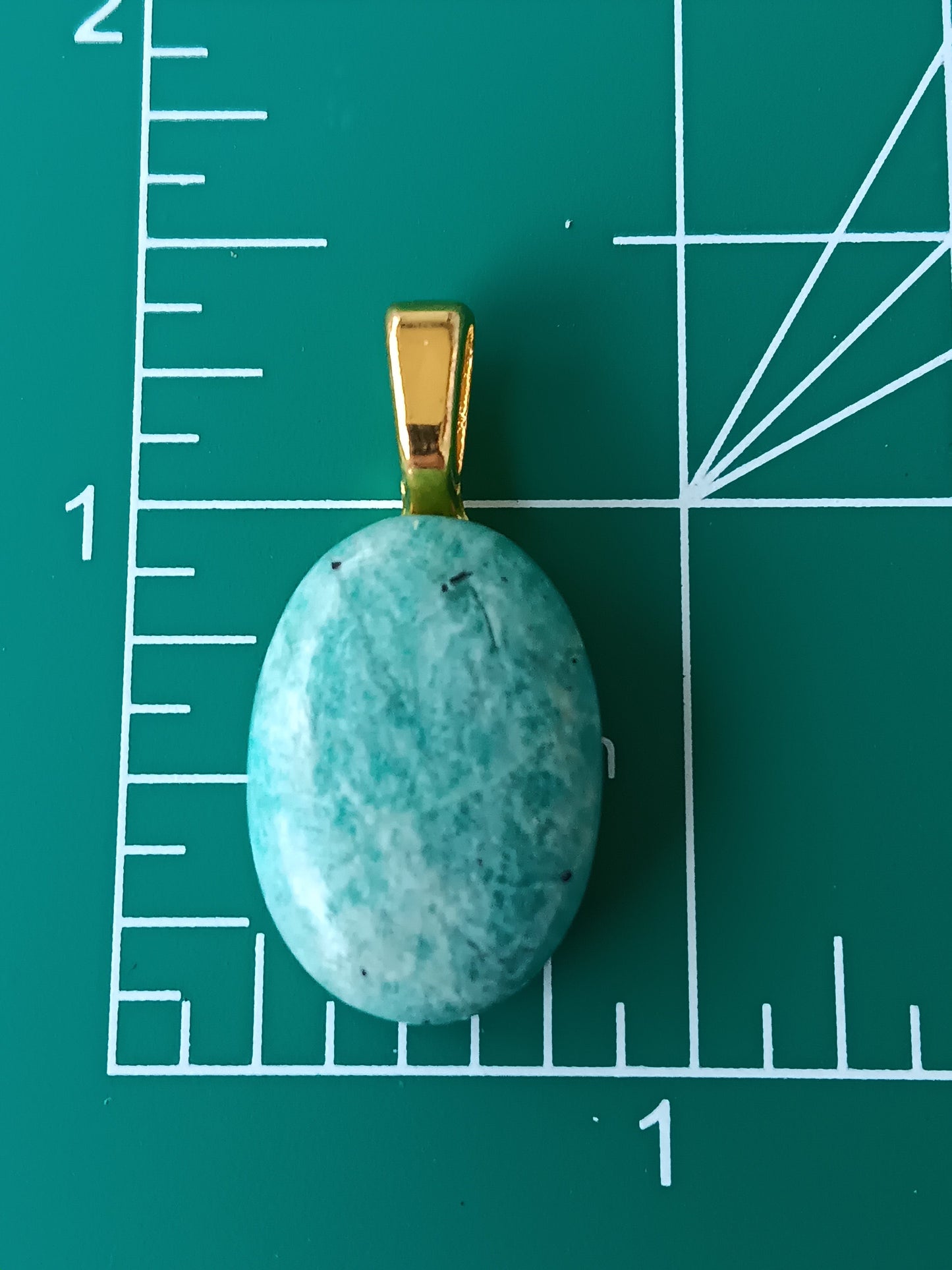 Amazonite Simple Bail Pendant