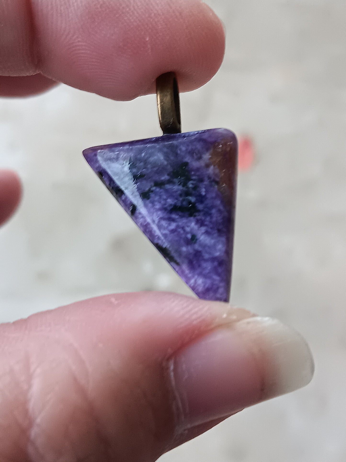 Charoite Simple Bail Pendant