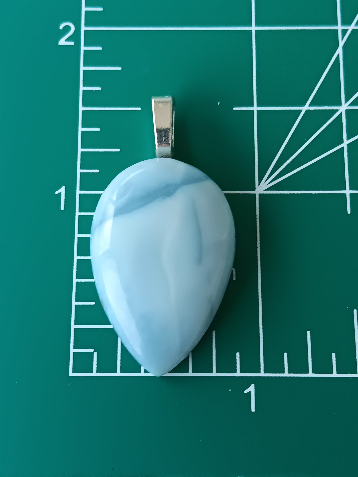 Blue Oyhee Opal Simple Bail Pendant