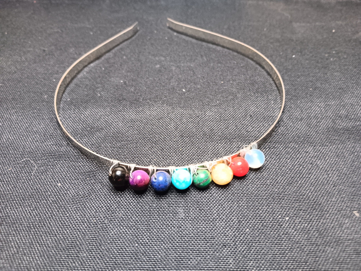 Rainbow Chakra Bead Headband