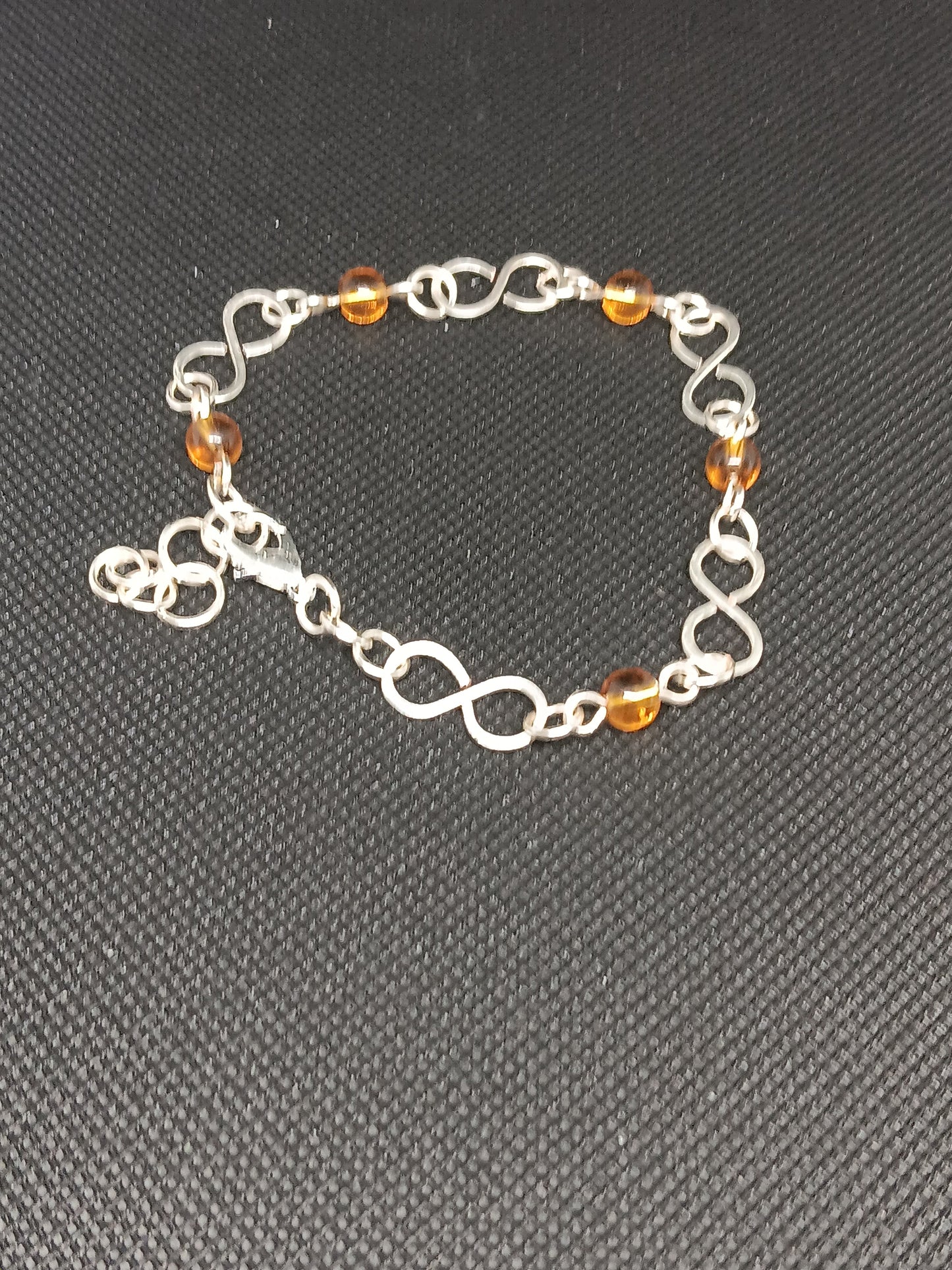 Beaded Wire Chain Link Bracelets