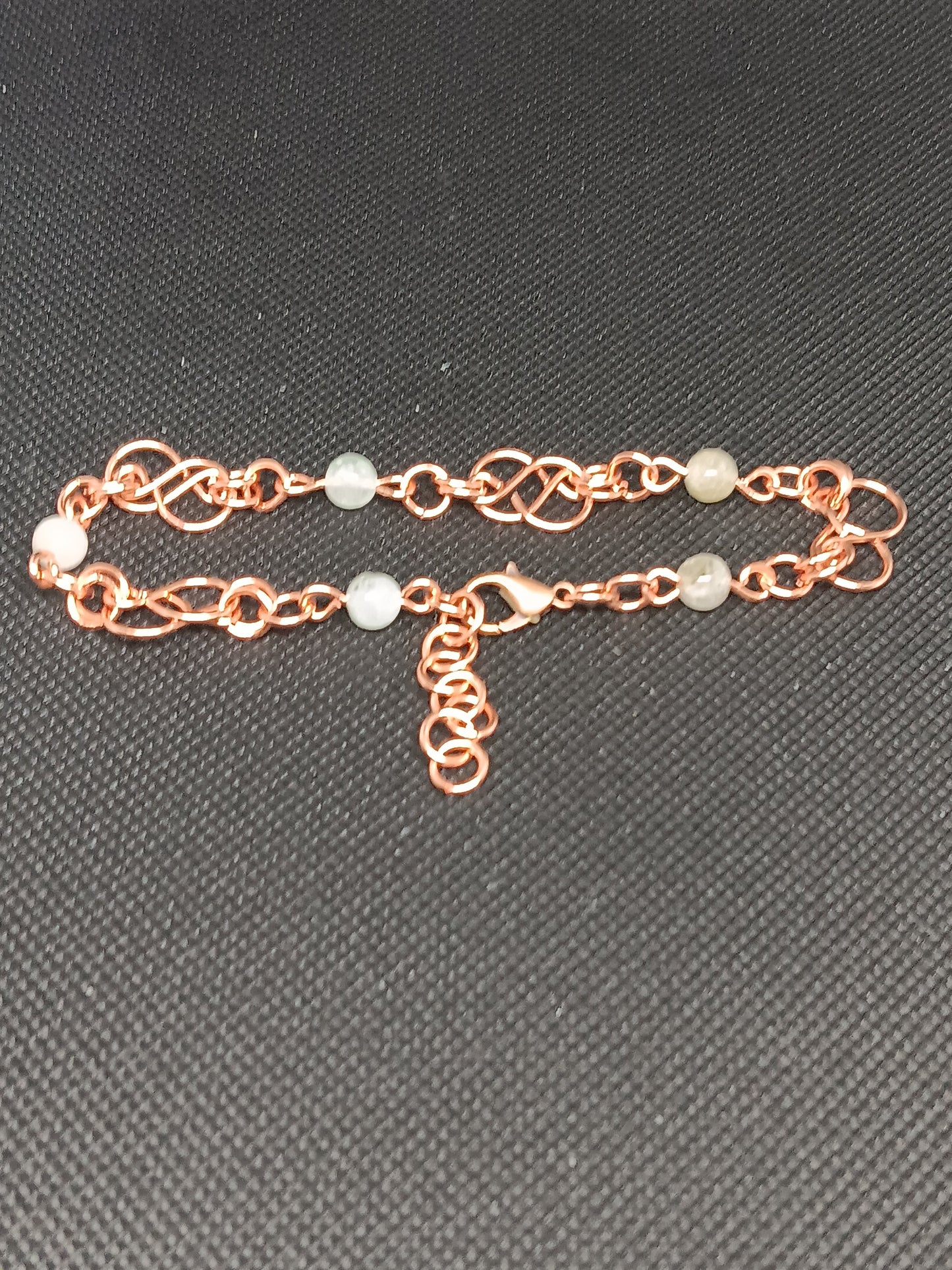 Beaded Wire Chain Link Bracelets