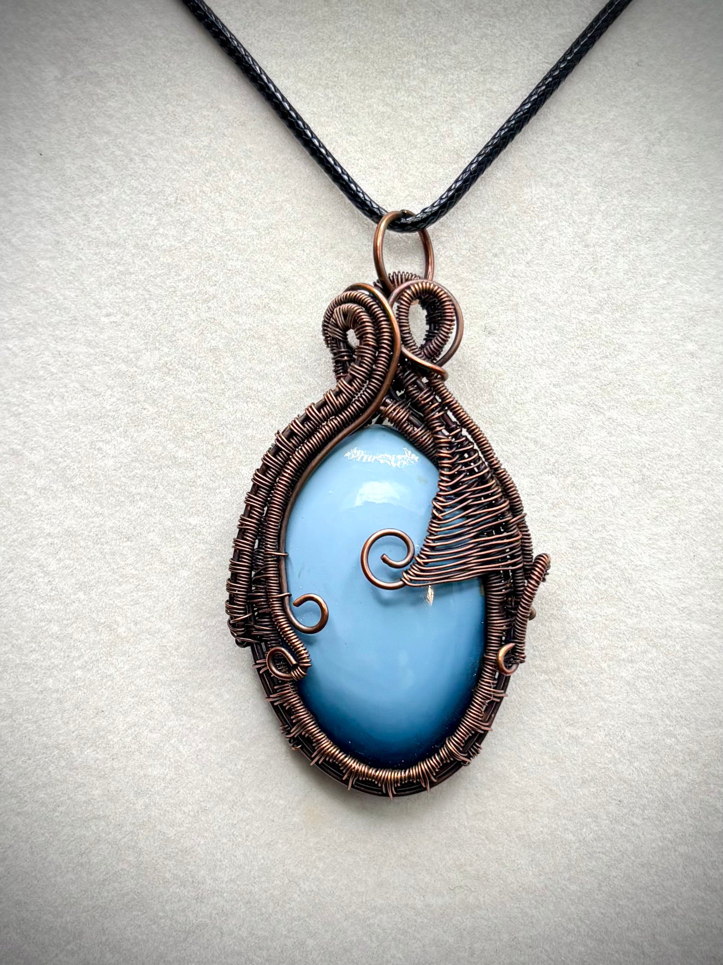 Ocean Jasper and Copper Pendant