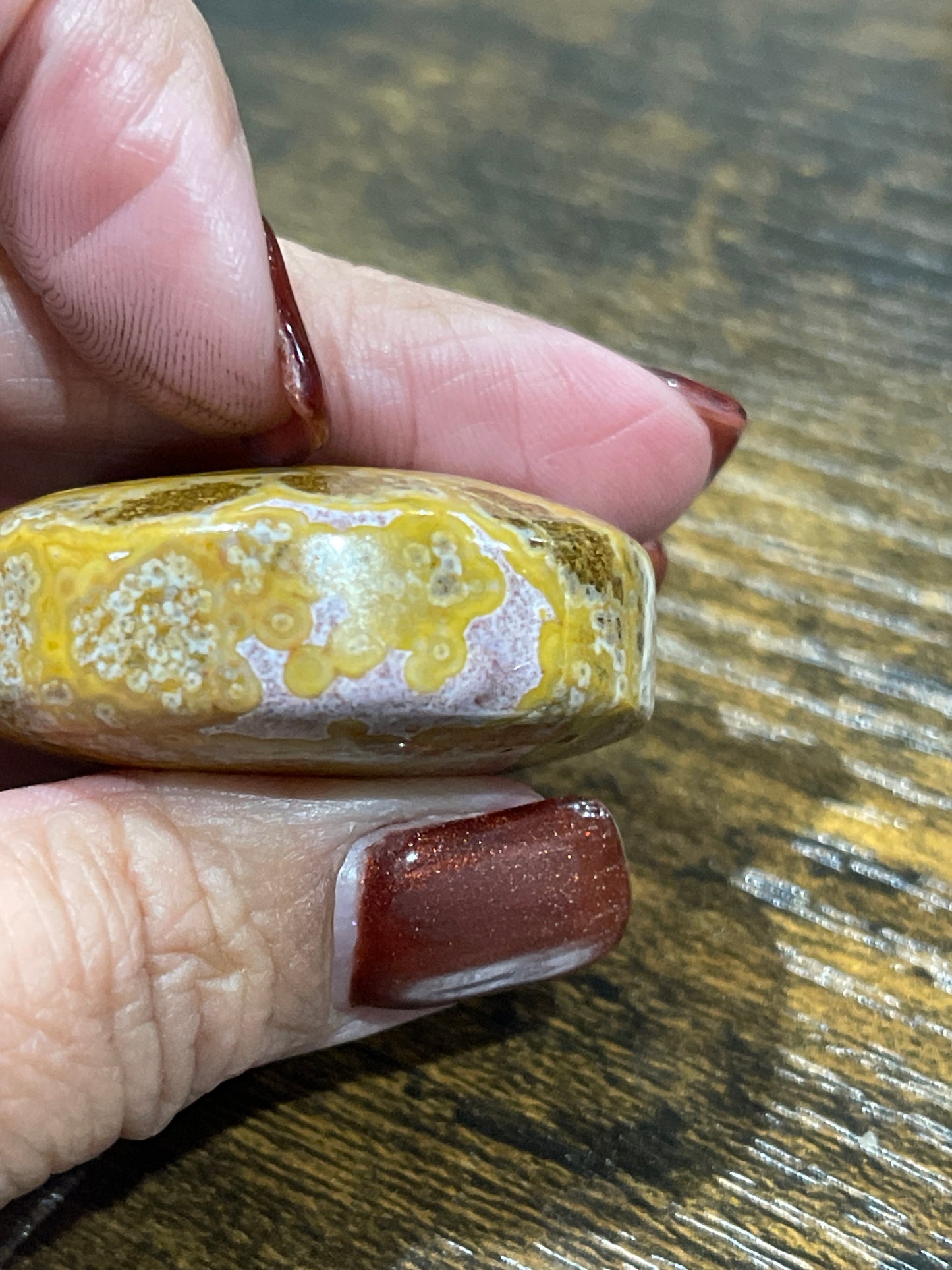 Sea Jasper Palm Stone