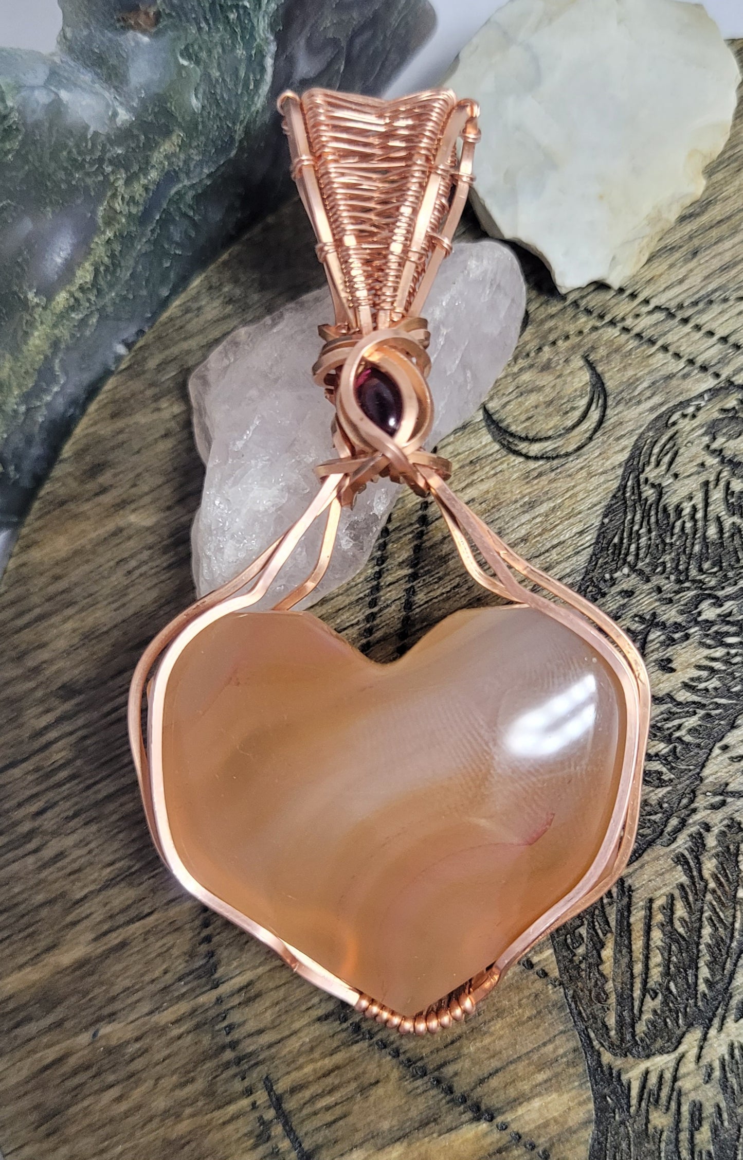 Banded Carnelian Agate pendant