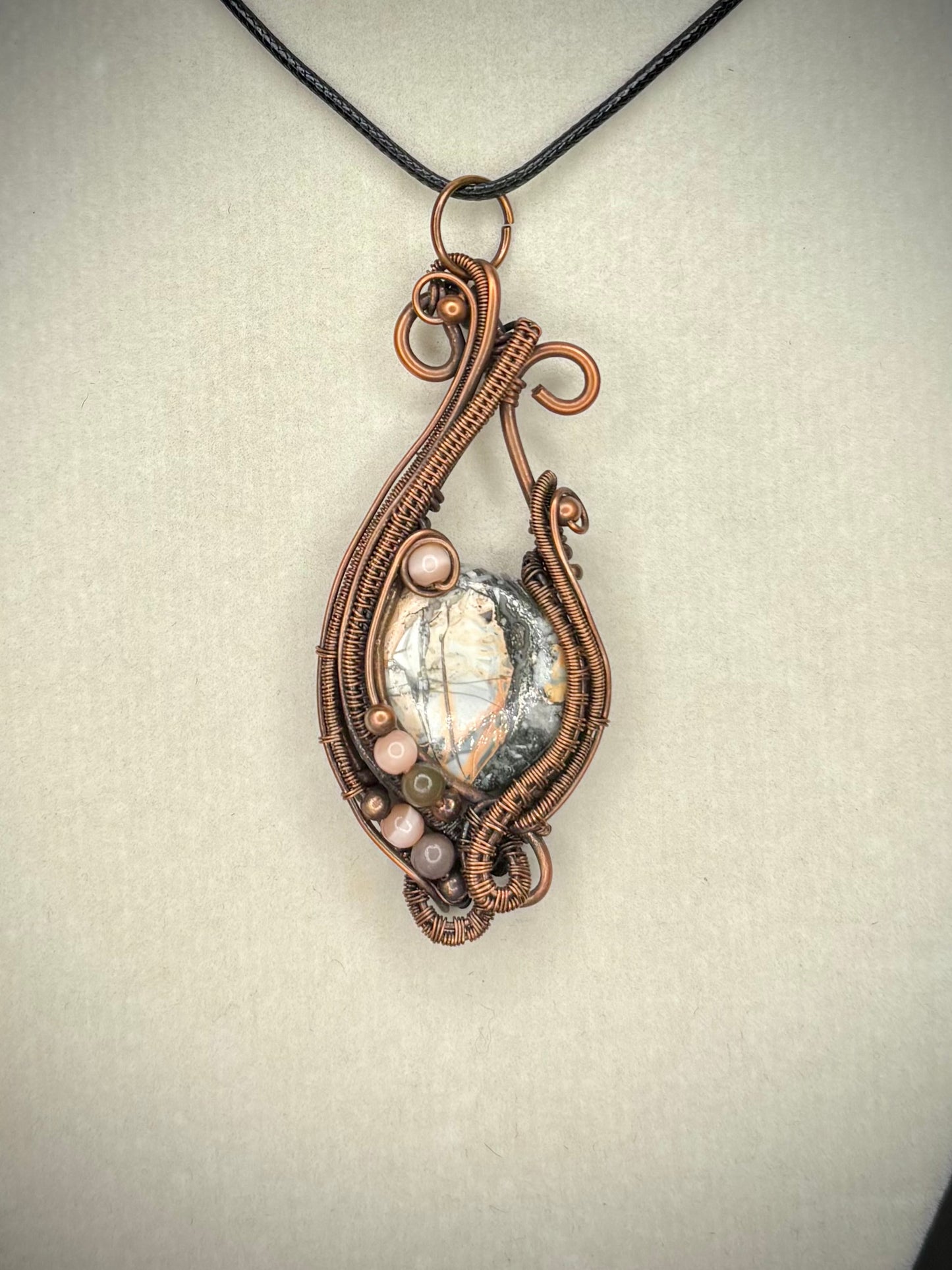 Maligano Jasper and Copper Pendant