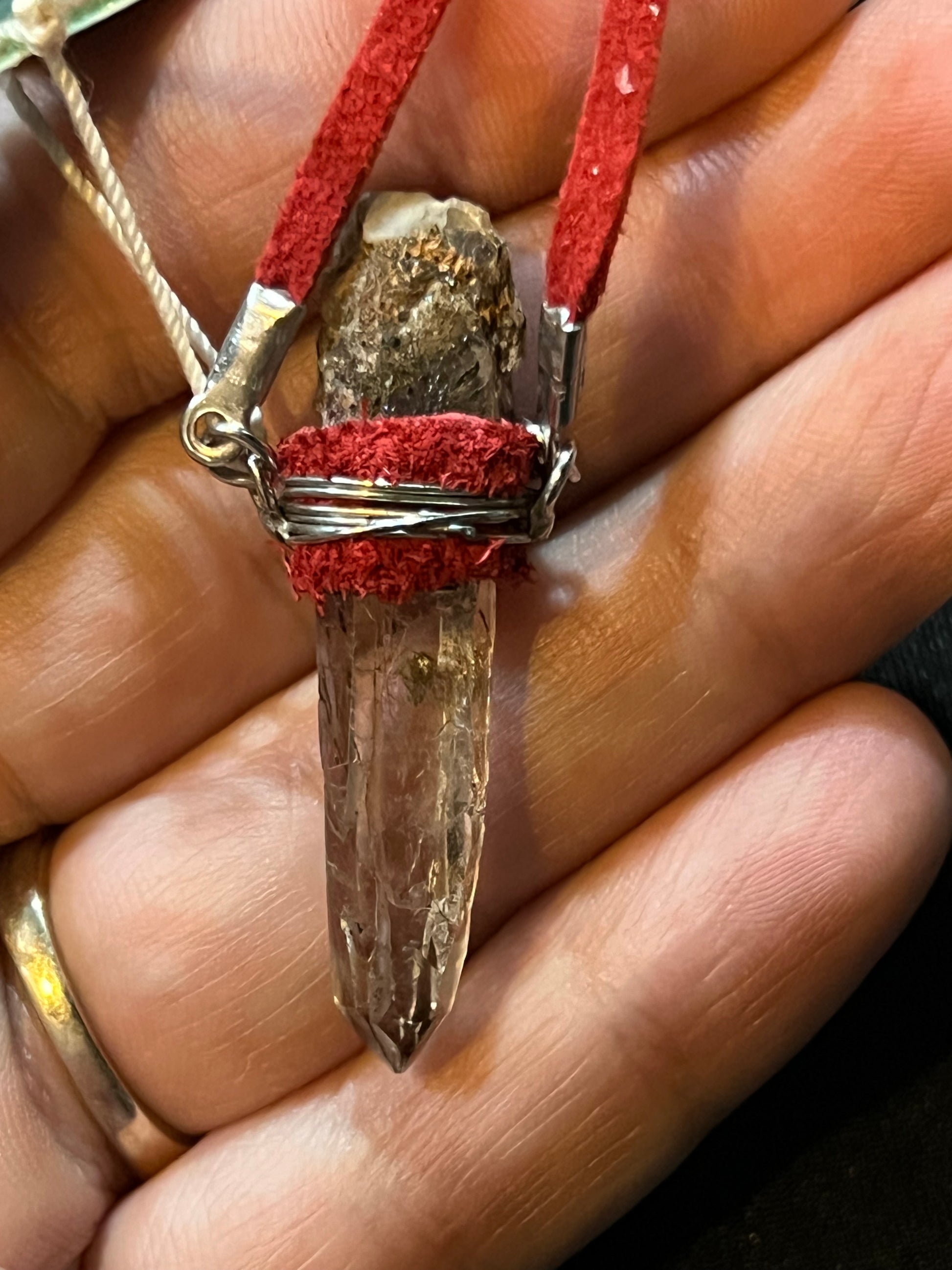 Raw Malawian Quartz Point Necklace