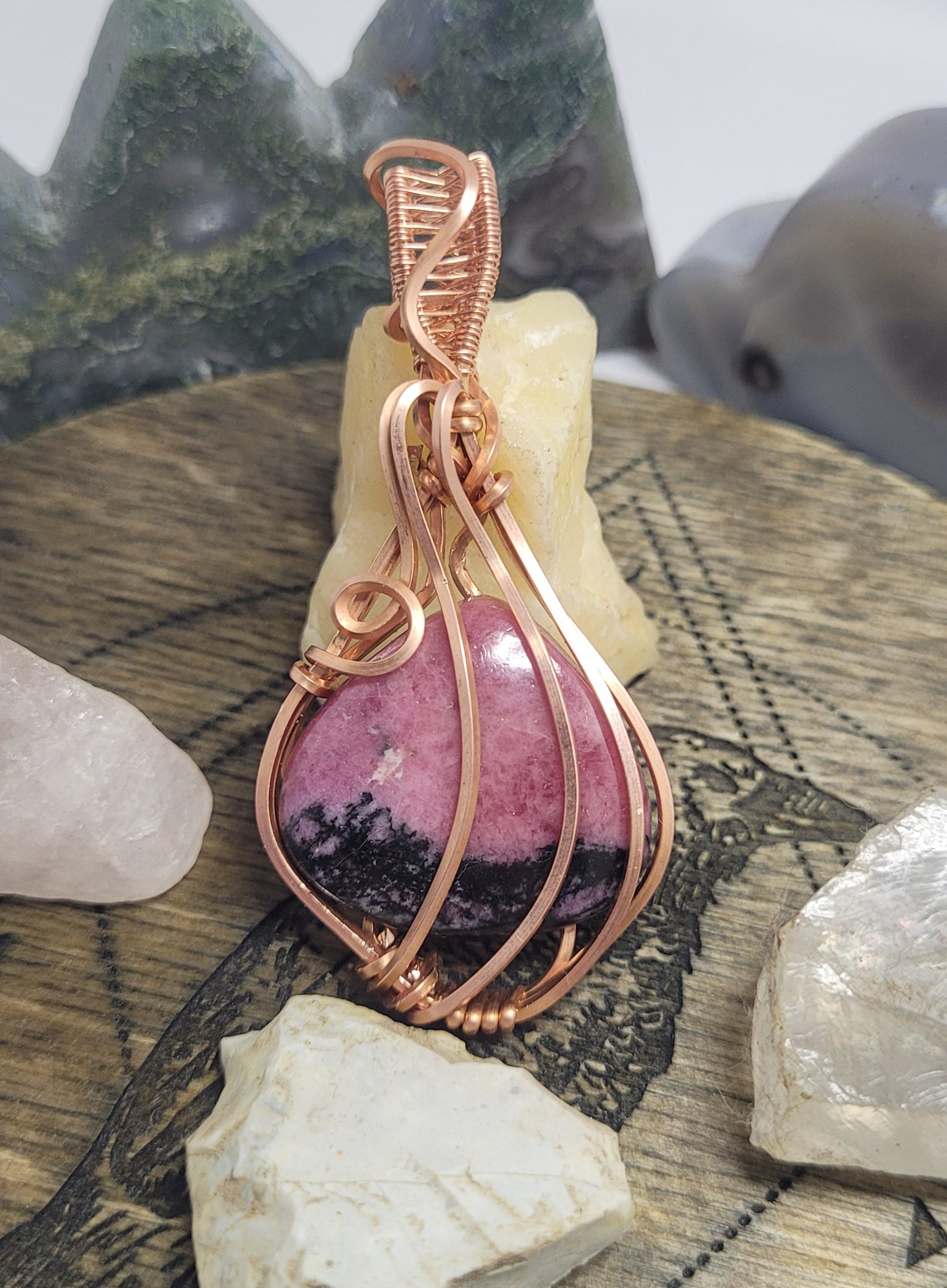 Rhodonite pendant