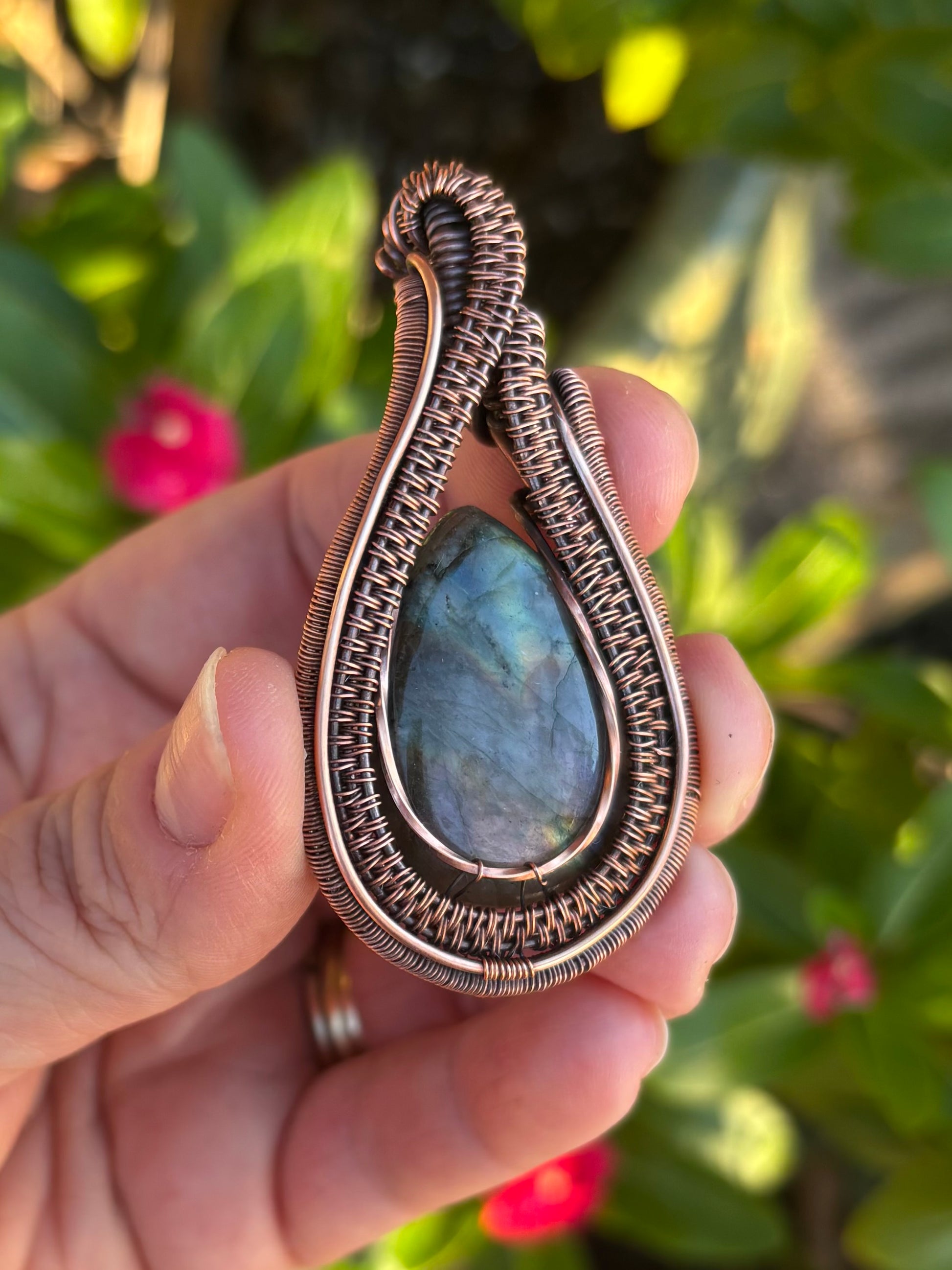 Purple Labradorite Pendant