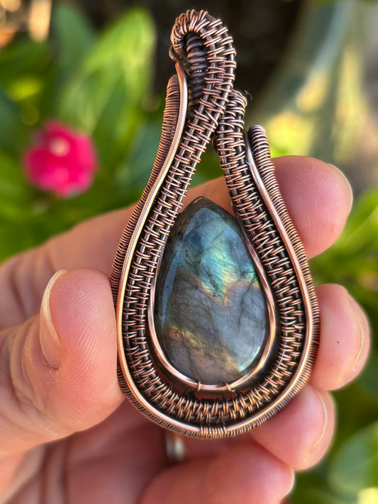 Purple Labradorite Pendant